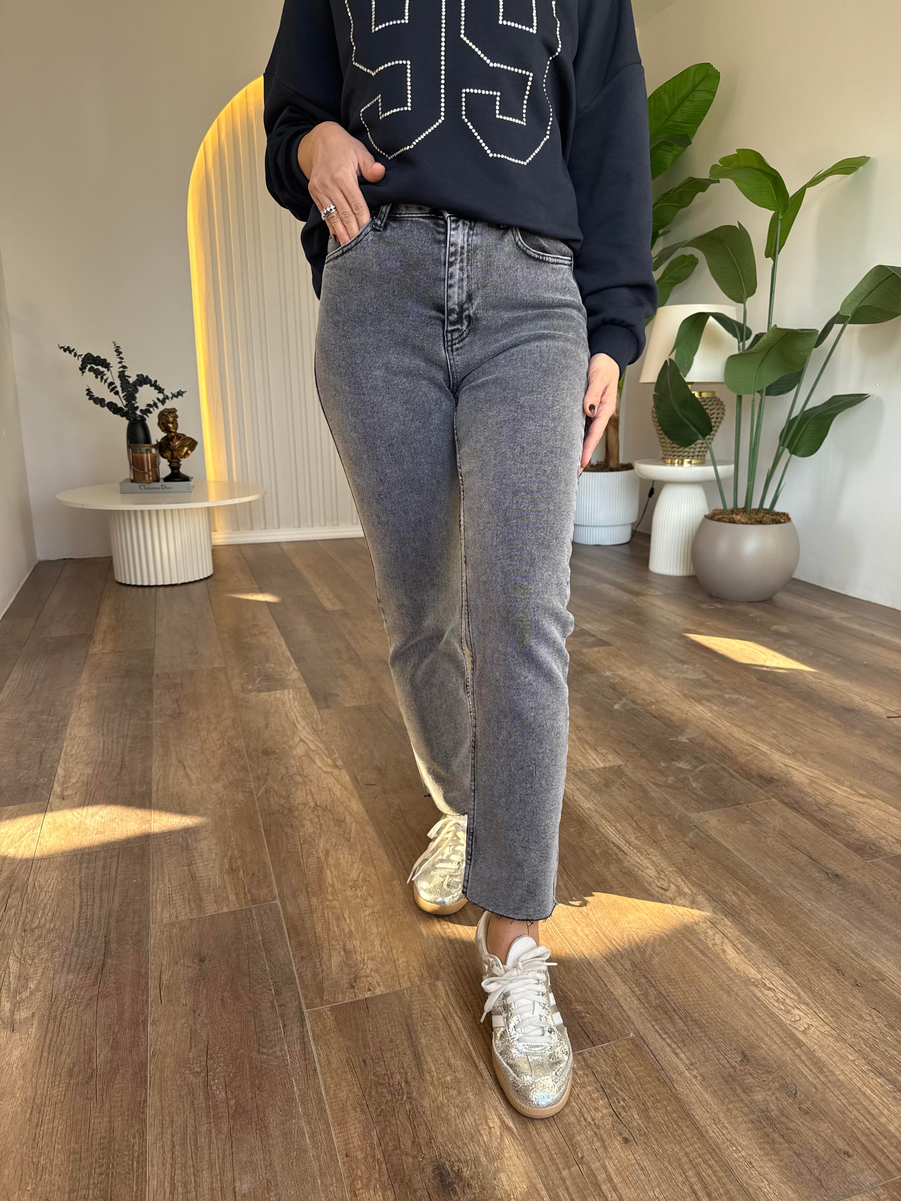 10699 Mom Fit Kot Pantolon