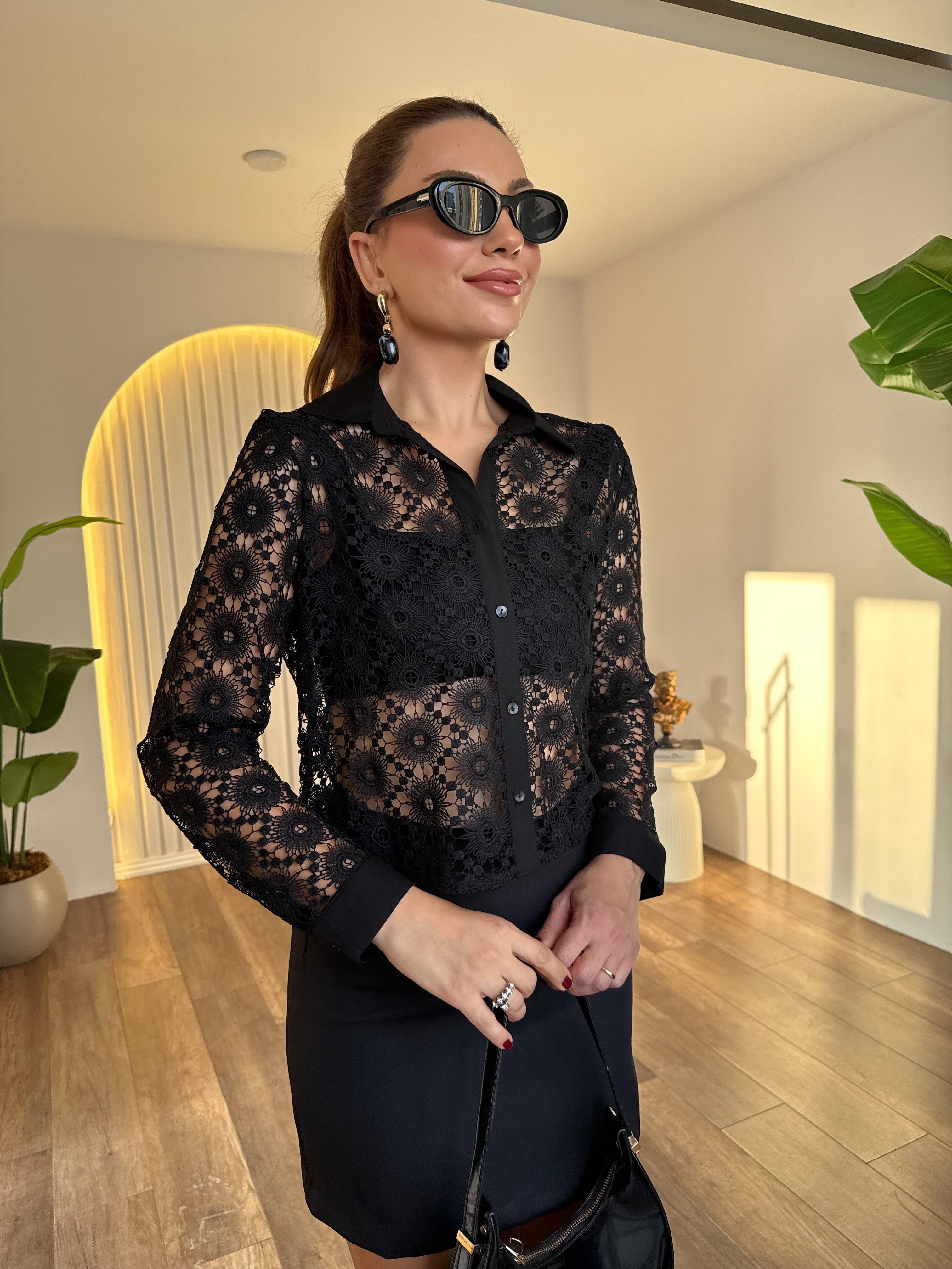 10737 Dantelli Gömlek