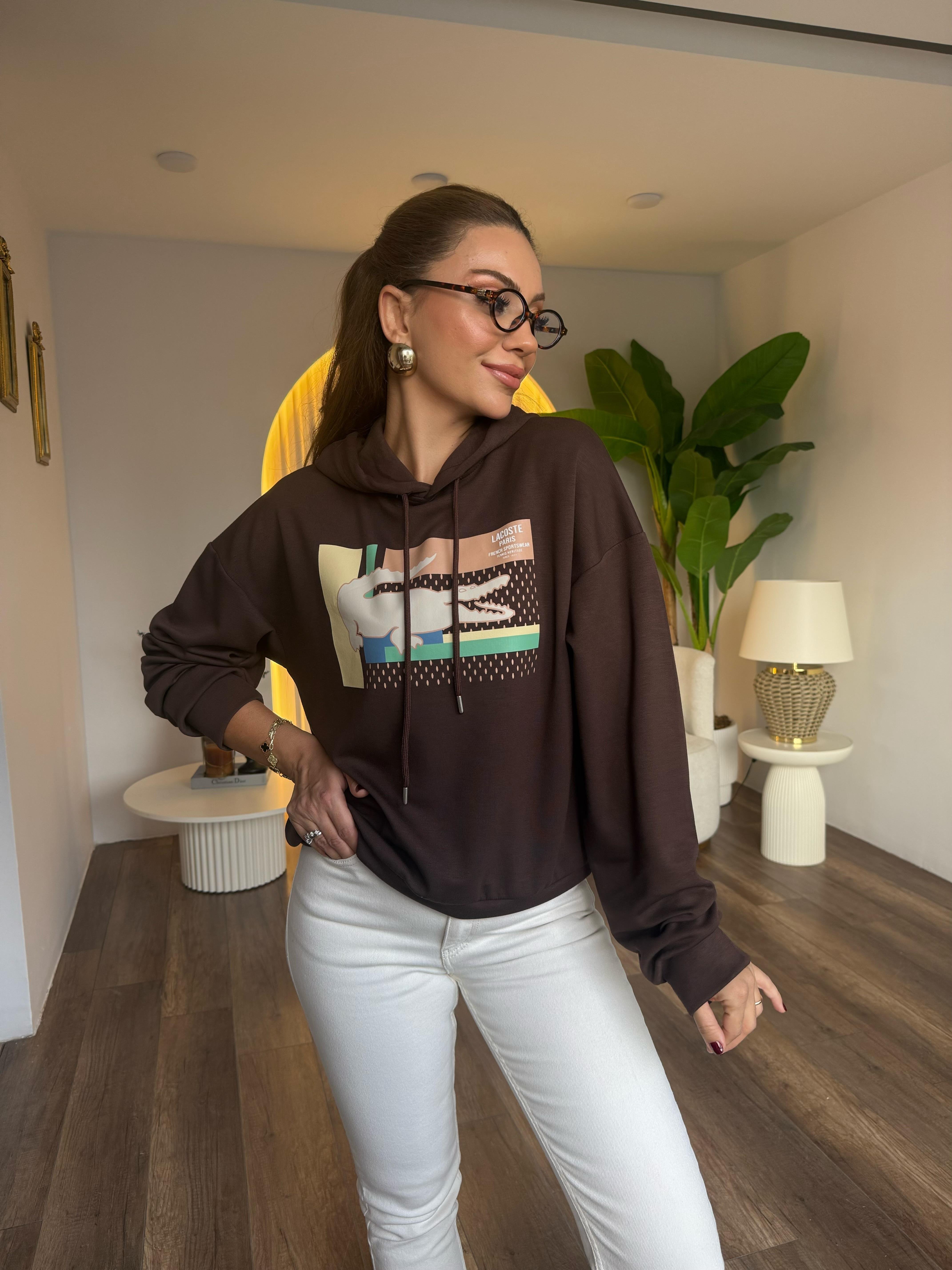 10786 Orj Marka Kapşonlu Sweatshirt