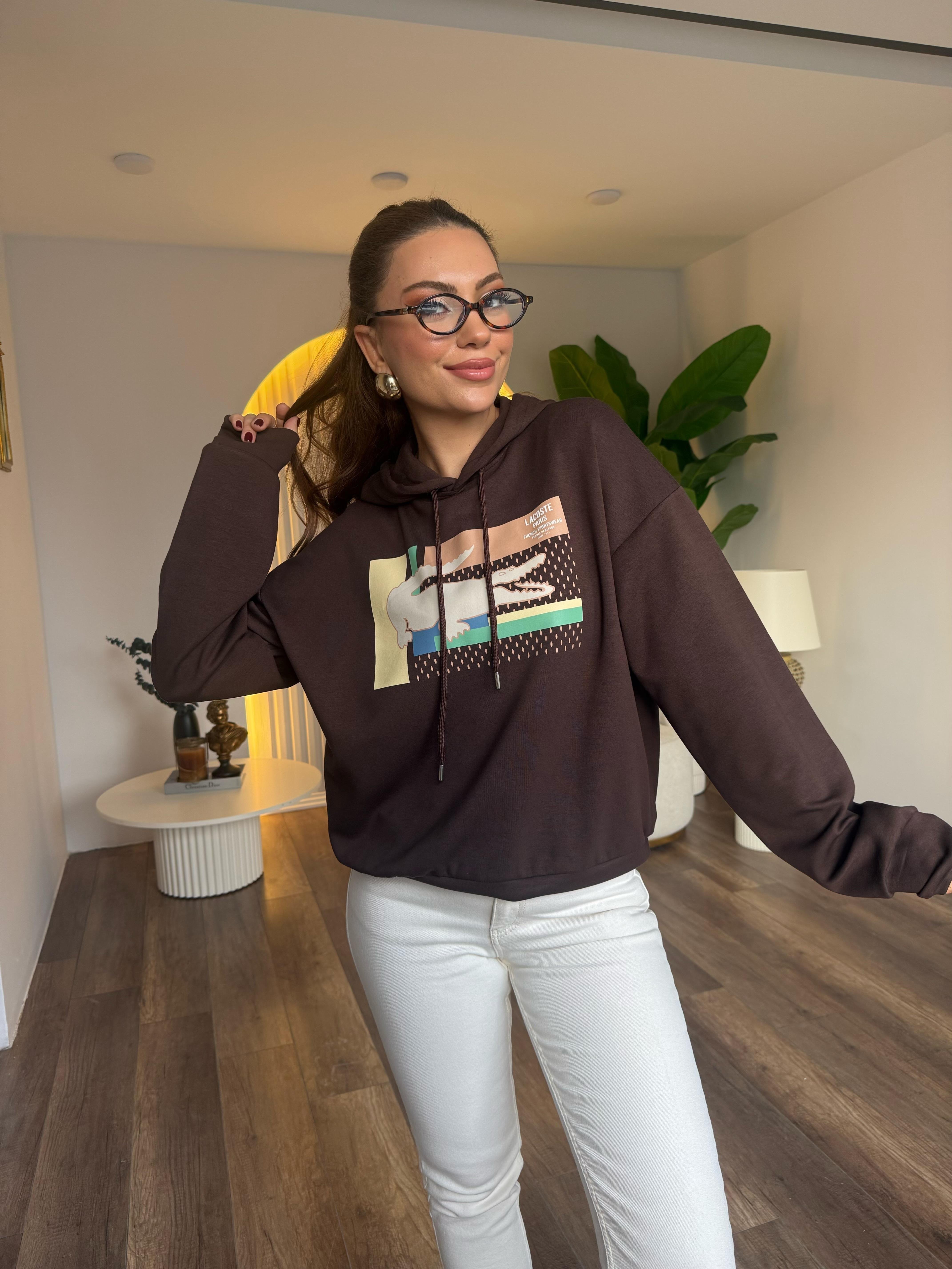 10786 Orj Marka Kapşonlu Sweatshirt