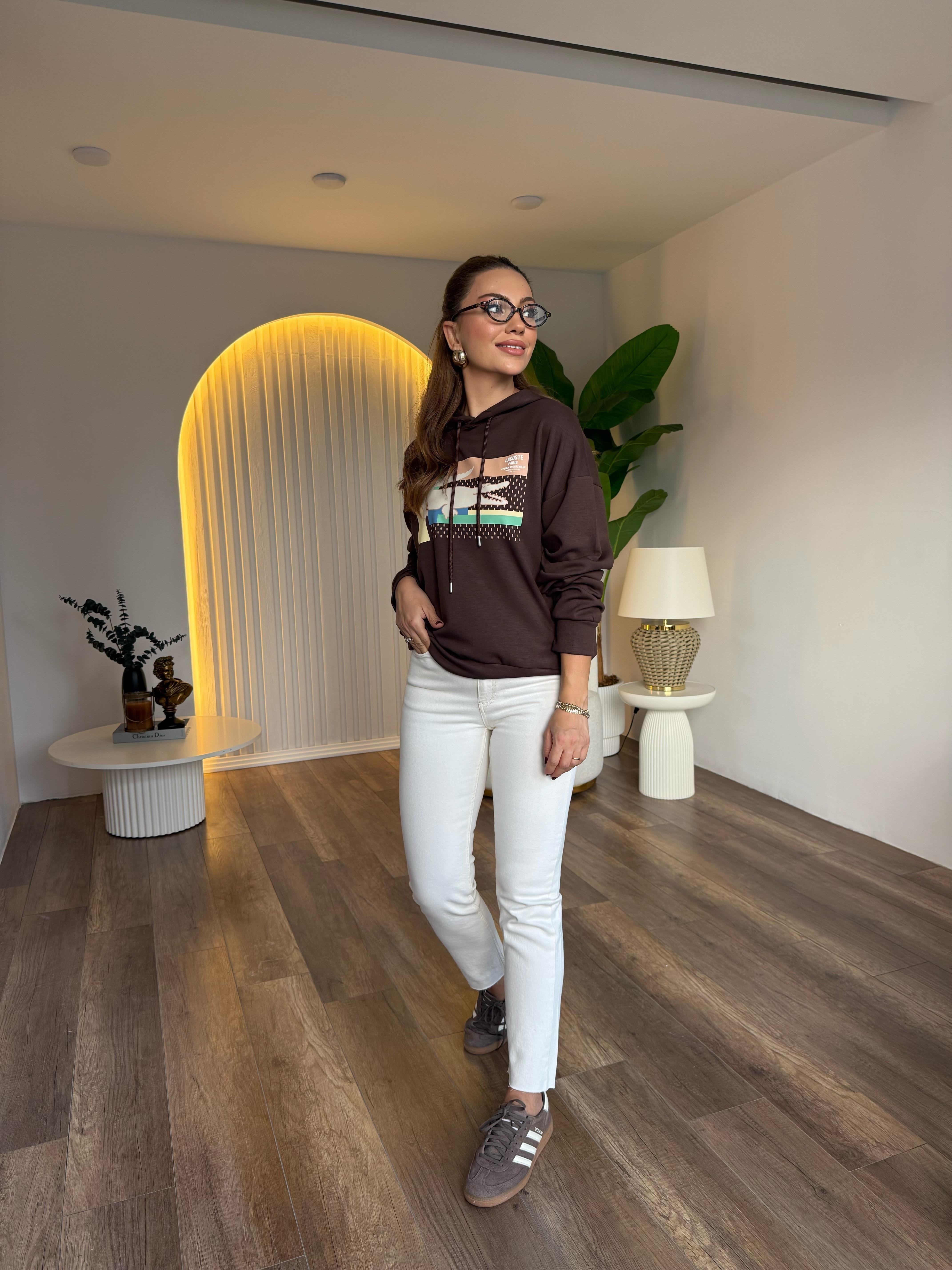 10786 Orj Marka Kapşonlu Sweatshirt