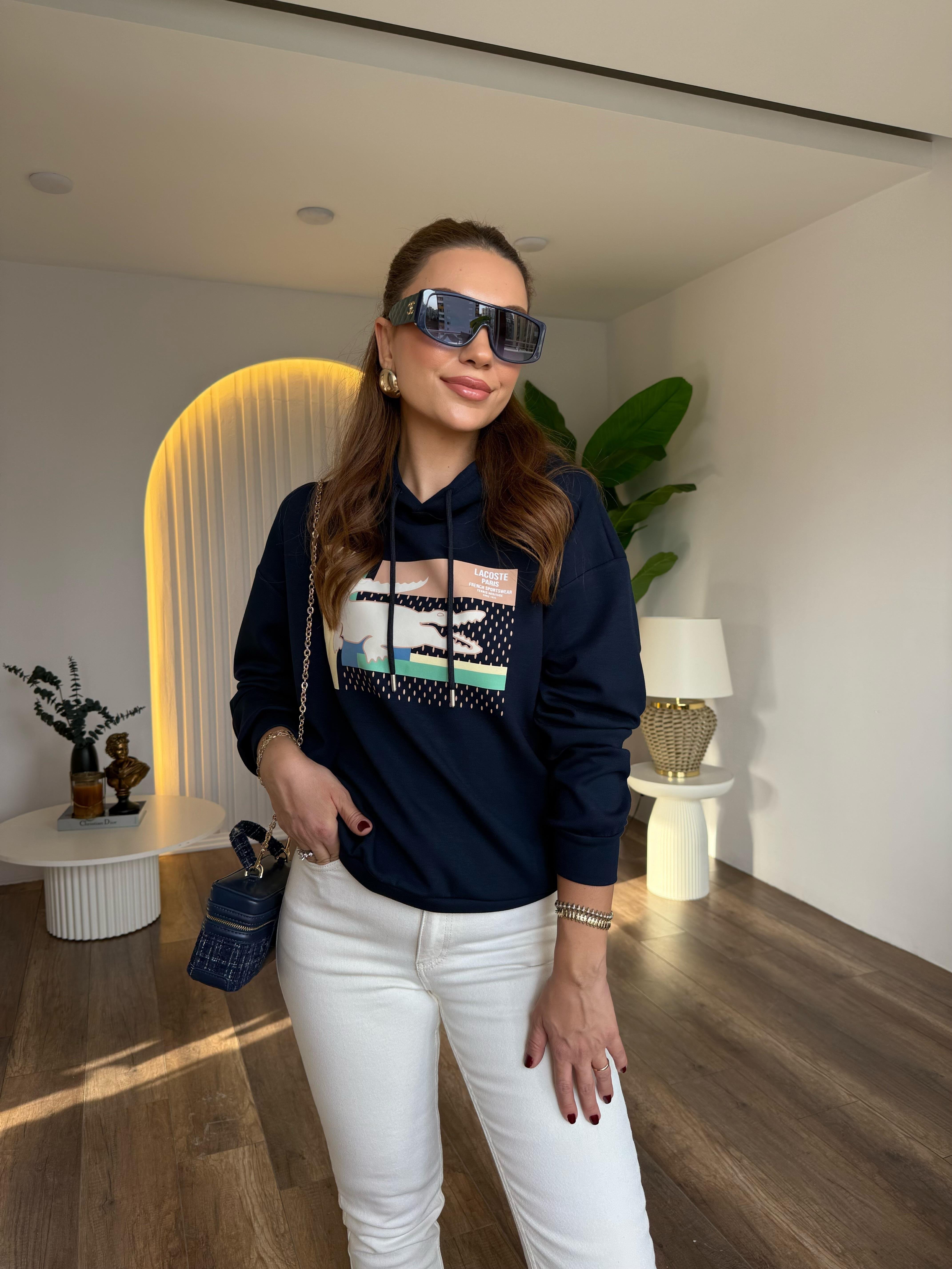 10786 Orj Marka Kapşonlu Sweatshirt