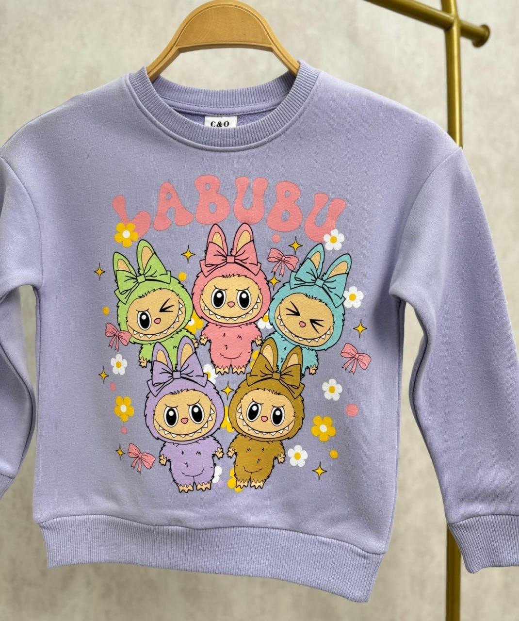 10868 Kids Baskılı Sweatshirt 5-6/13-14 Yaş