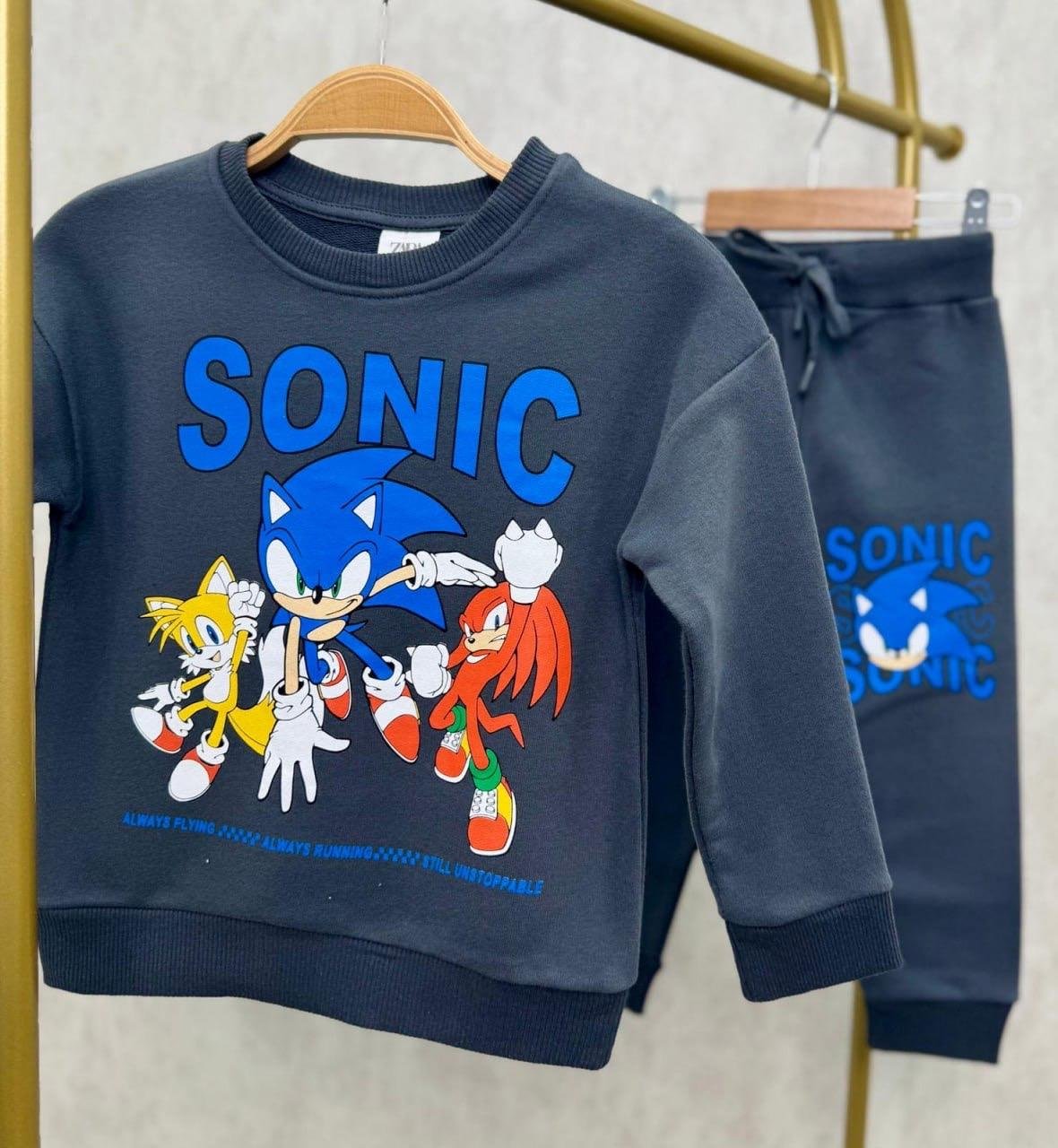 10882 Kids Sonic Baskılı Takım 2-3/8 Yaş