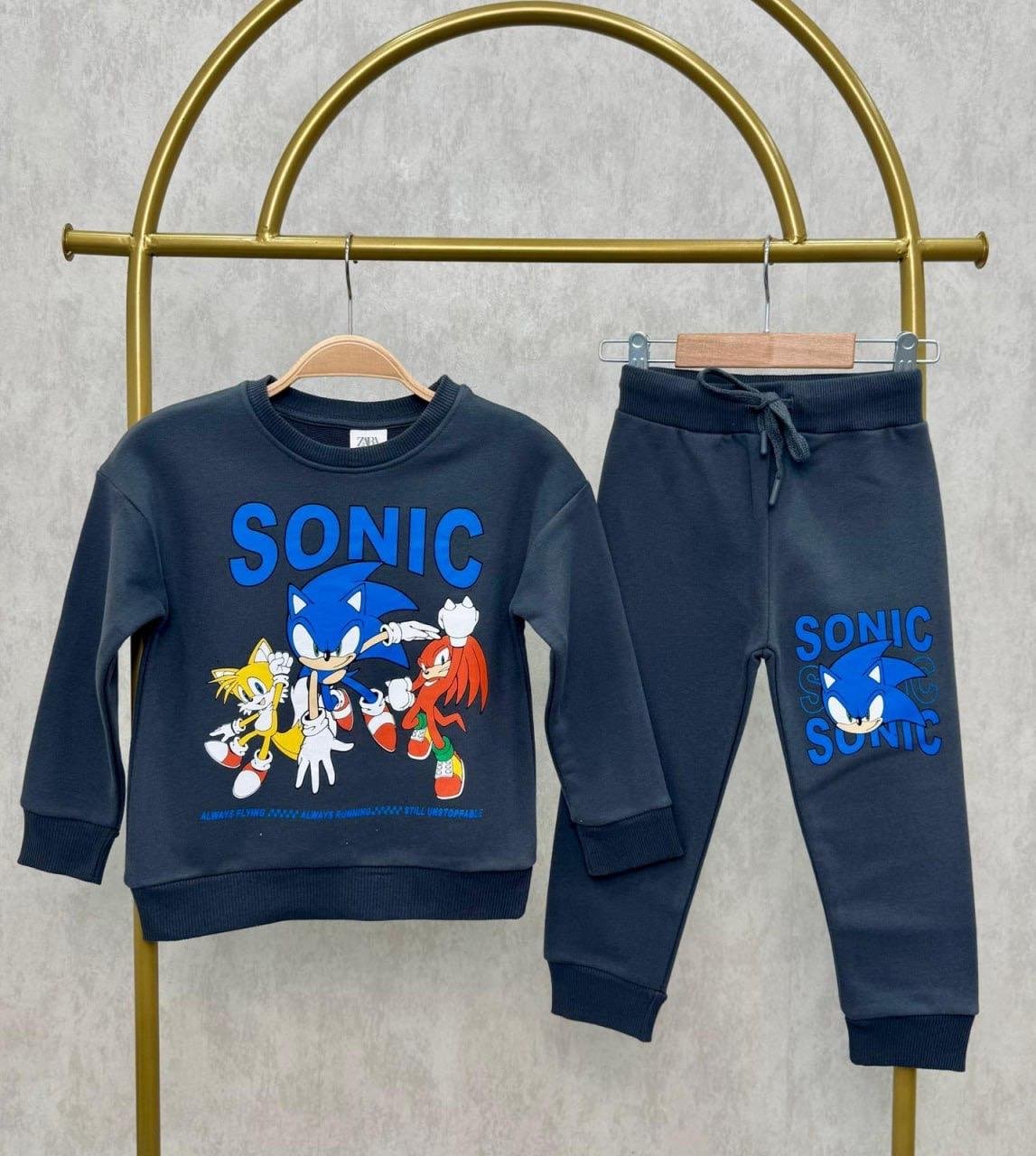 10882 Kids Sonic Baskılı Takım 2-3/8 Yaş