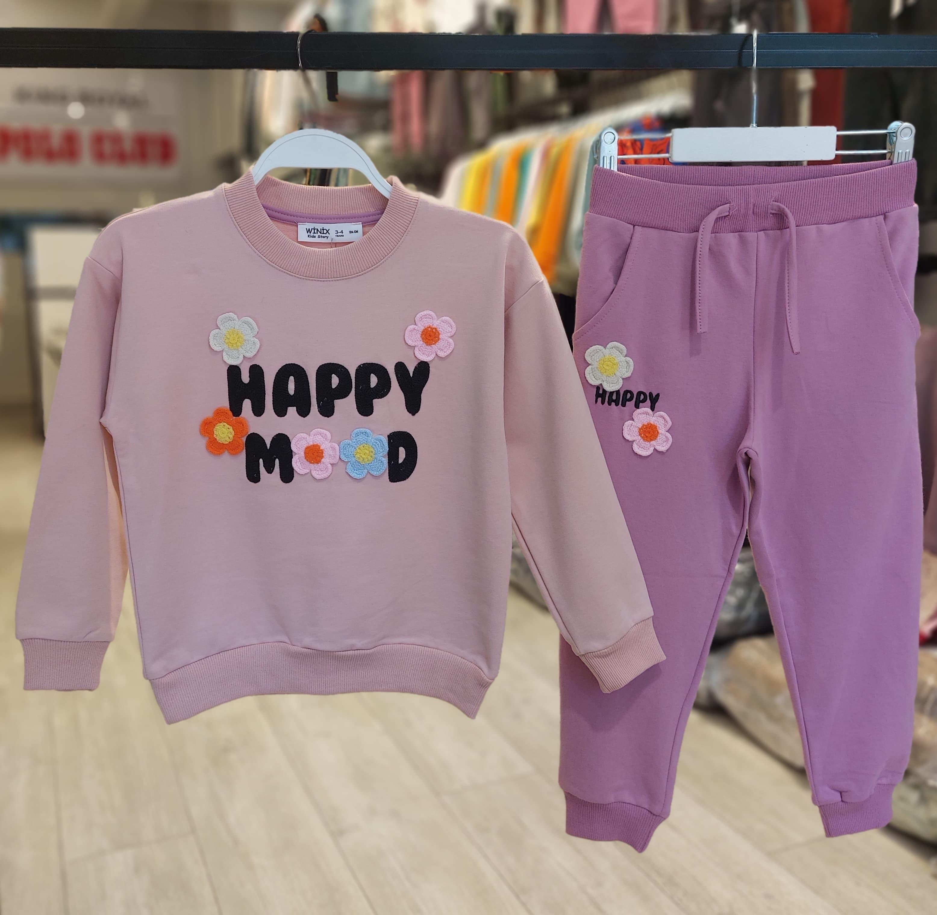 10883 Kids Önü Süzene Baskılı Takım 12/18- 4-5 Yaş