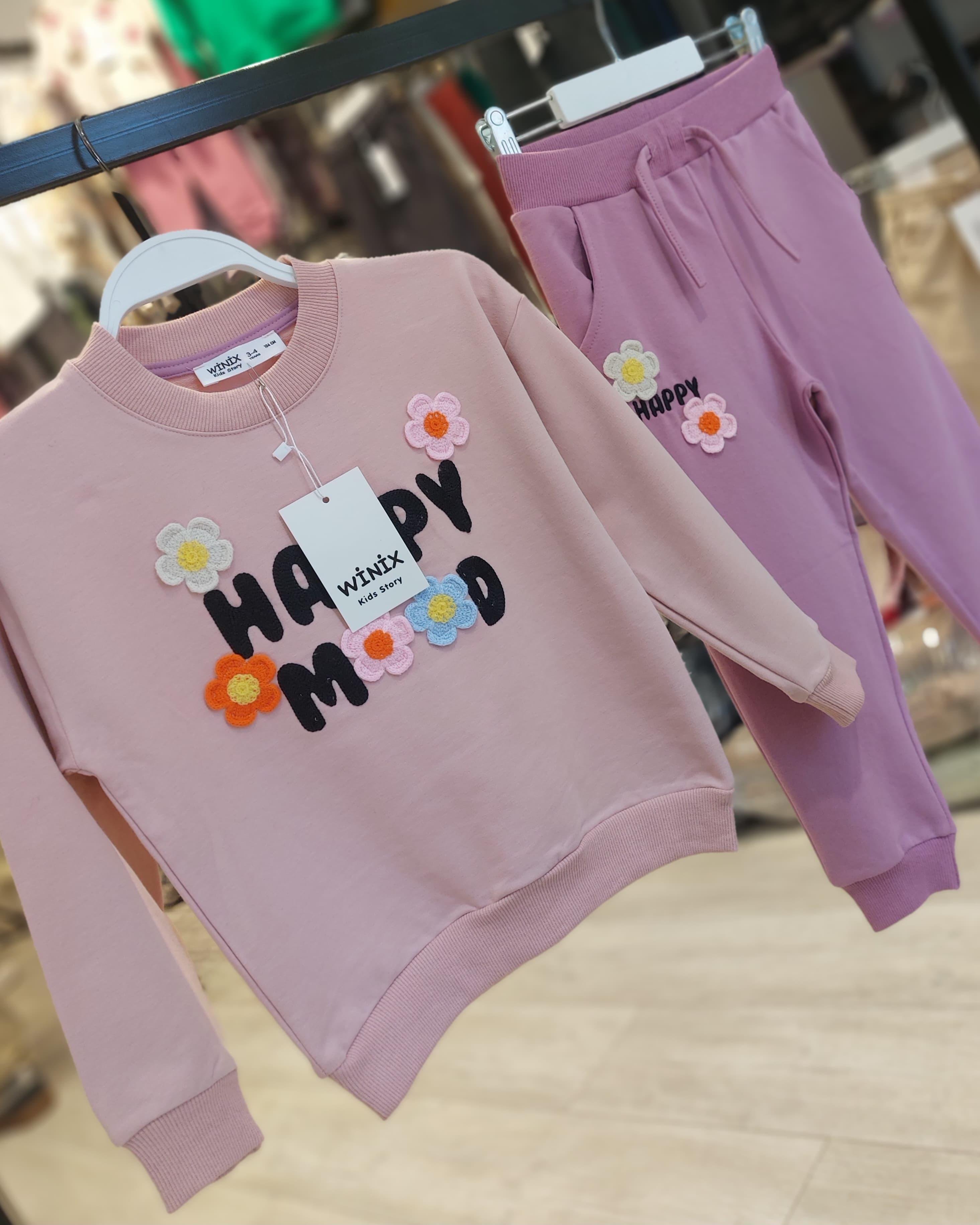 10883 Kids Önü Süzene Baskılı Takım 12/18- 4-5 Yaş