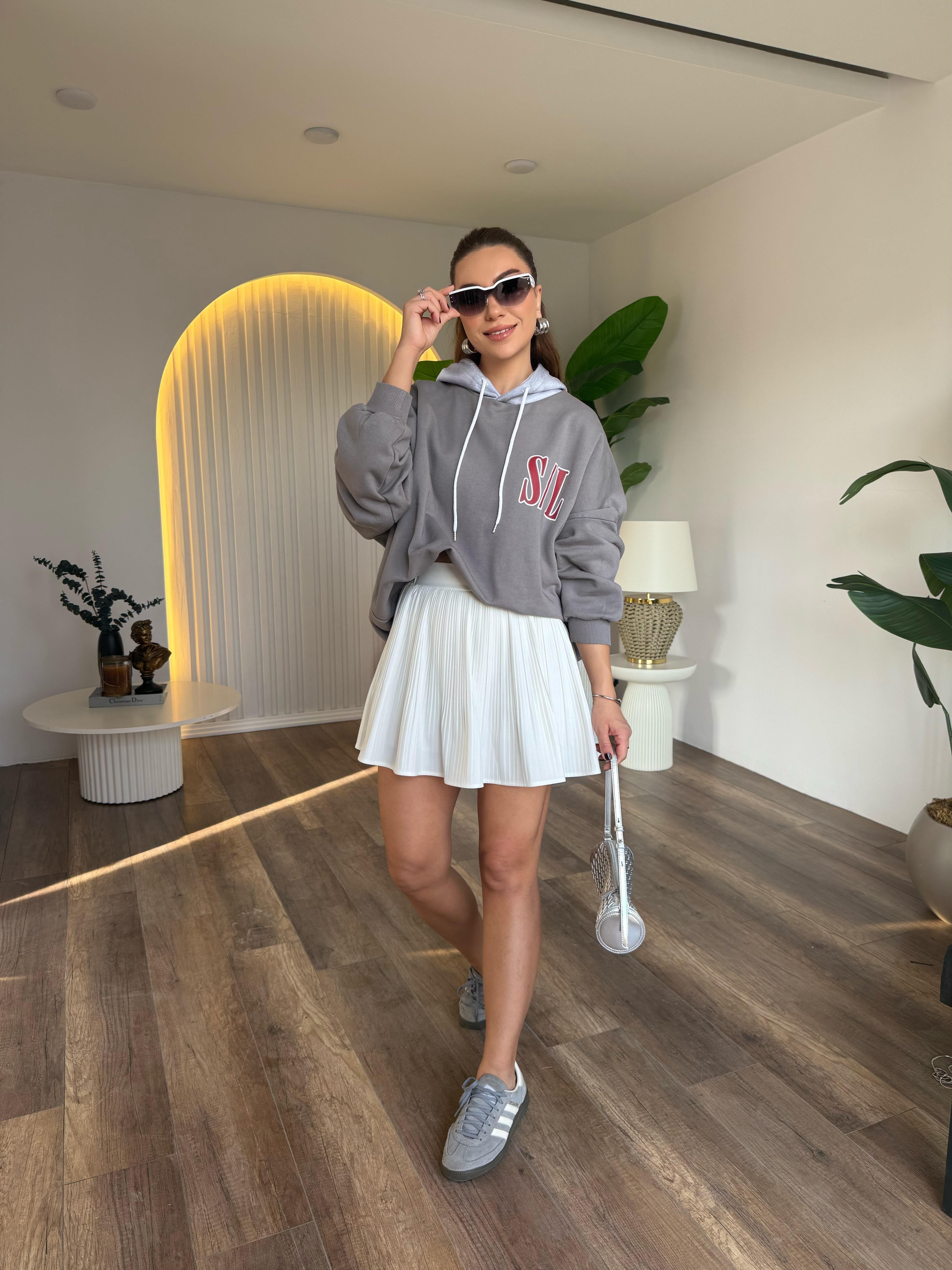 10895 Baskılı Sweatshirt