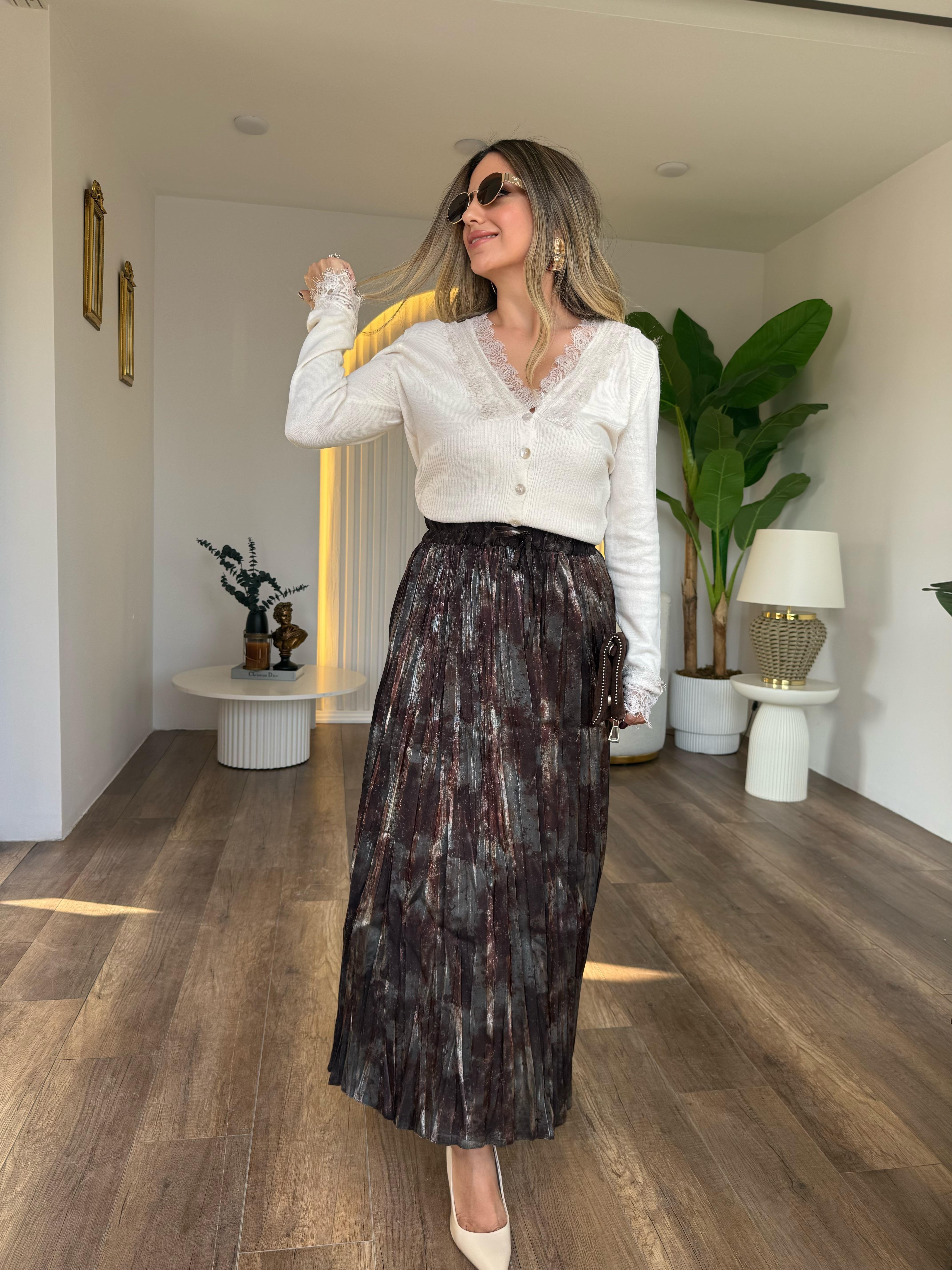 10952 Dantel Detaylı Hırka