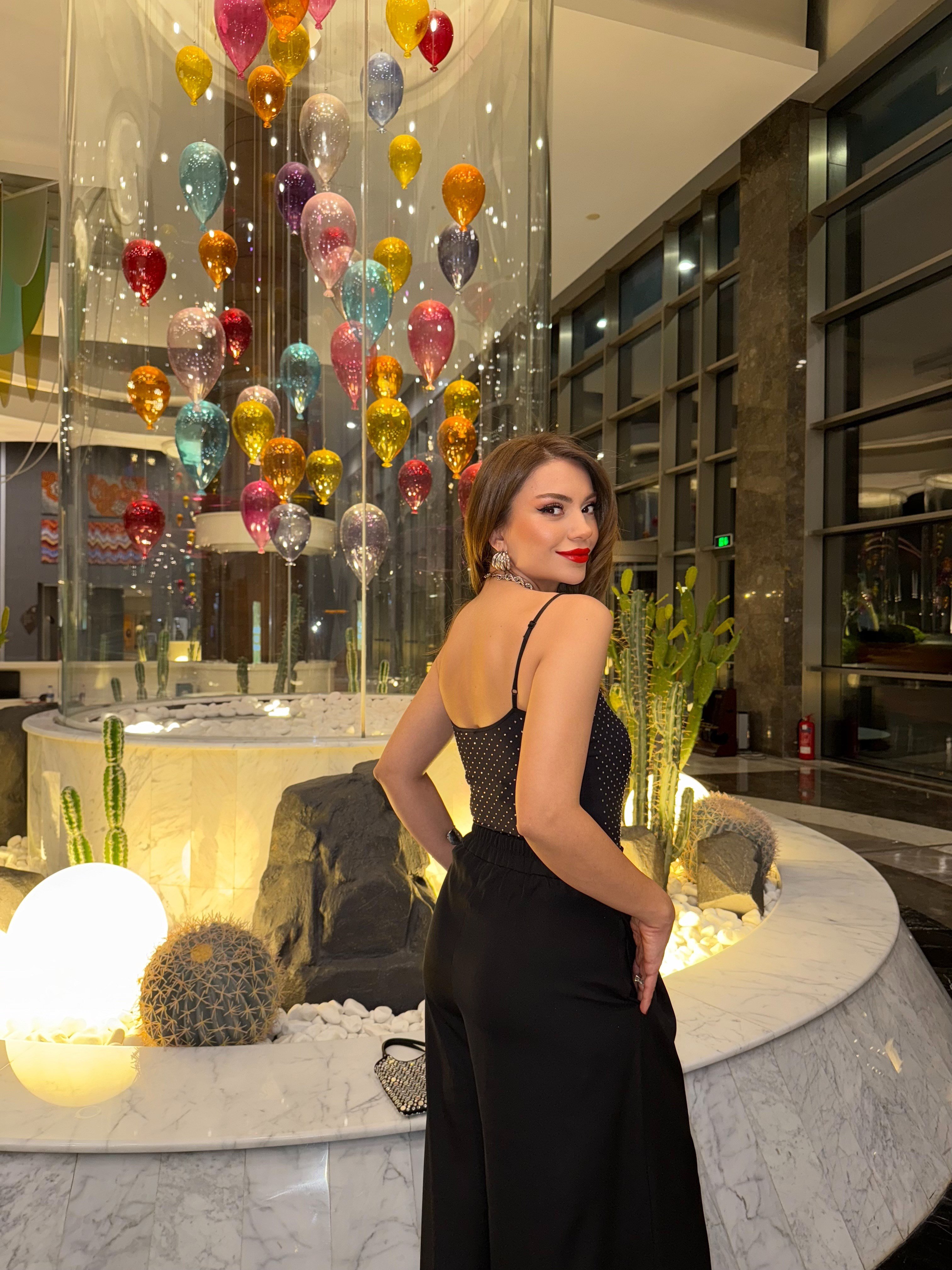 11347 Taşlı Bodysuit