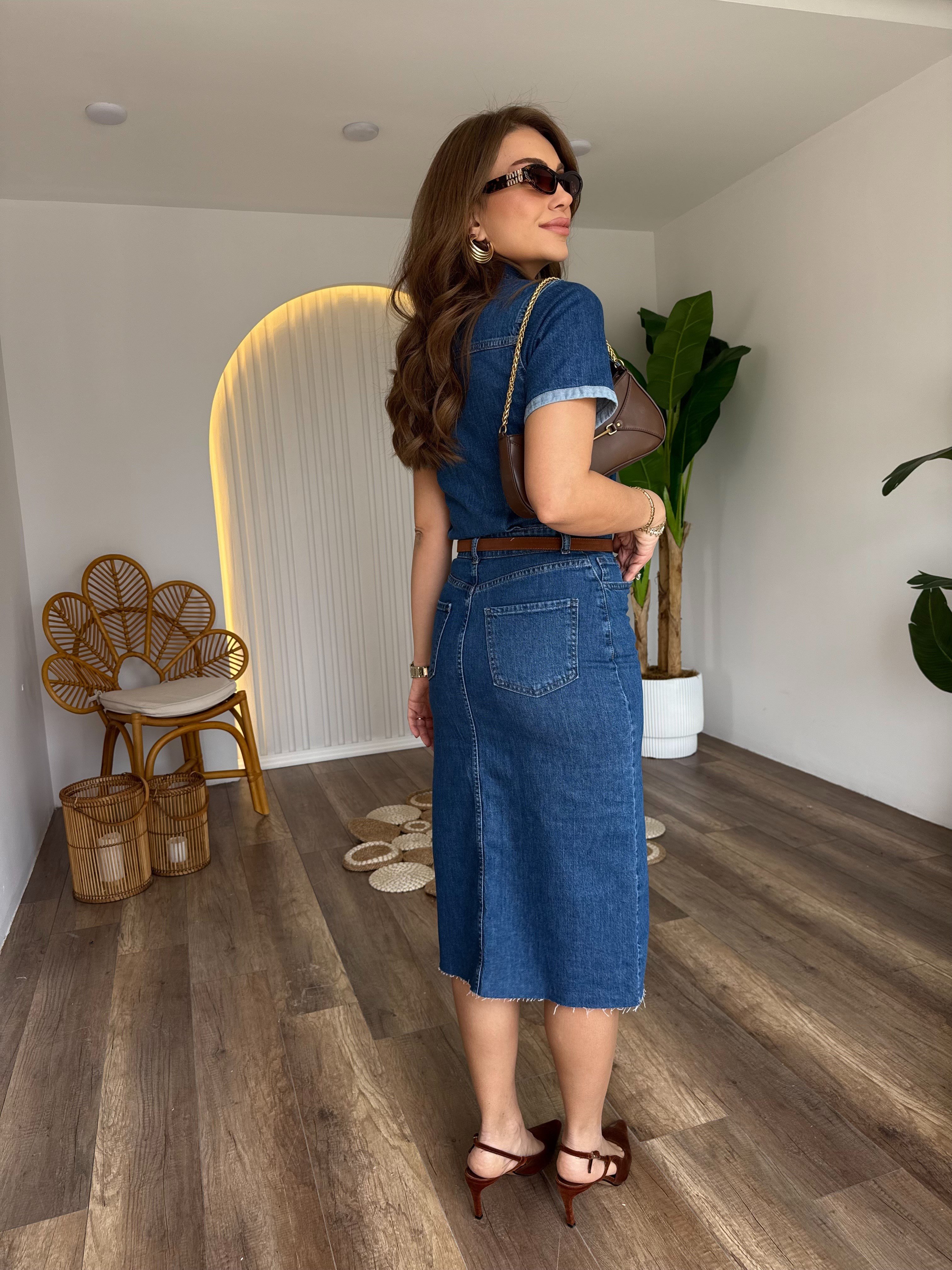 11568 Kalem Jean Elbise