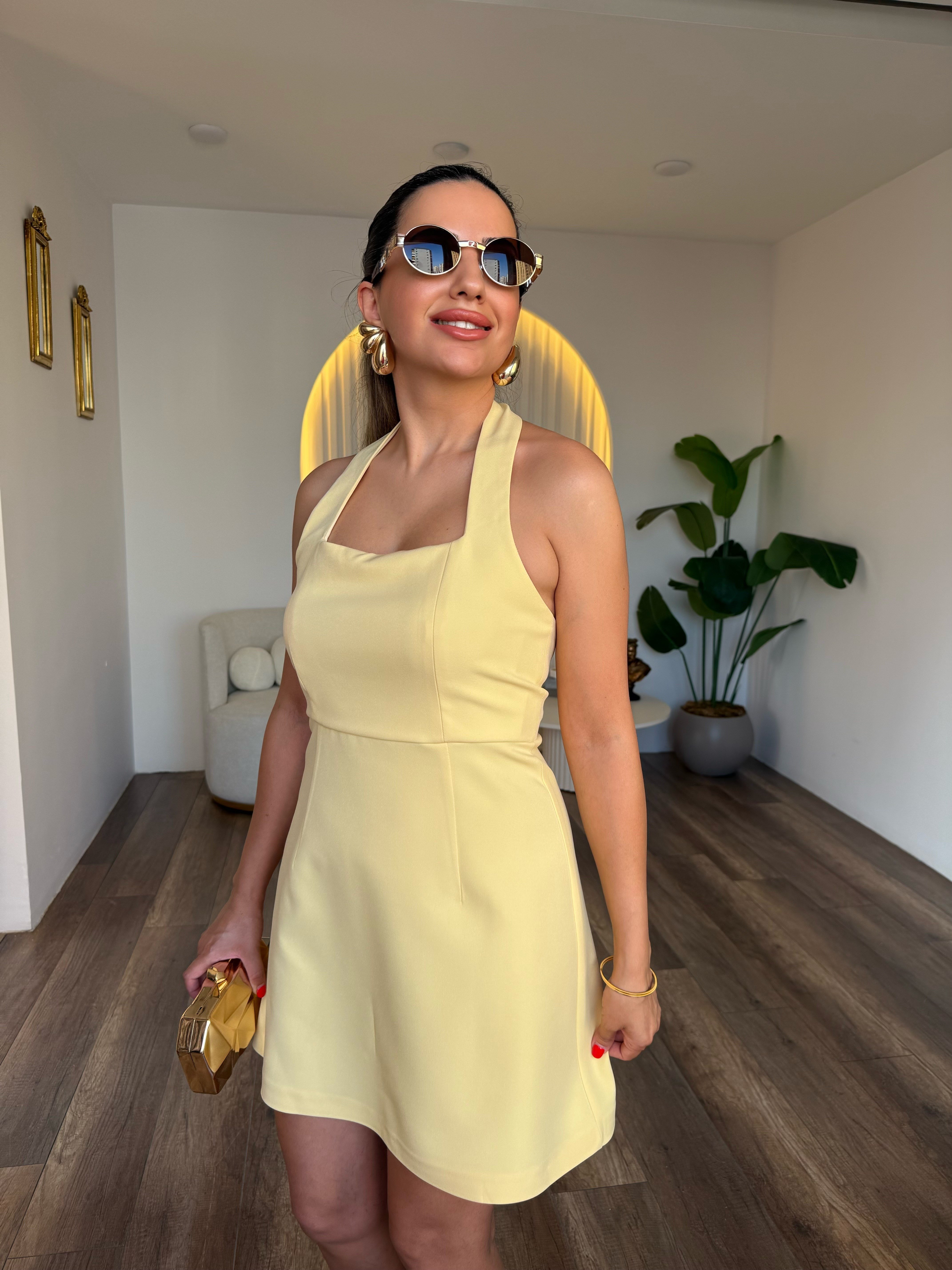 11951 Boyundan Askılı Elbise