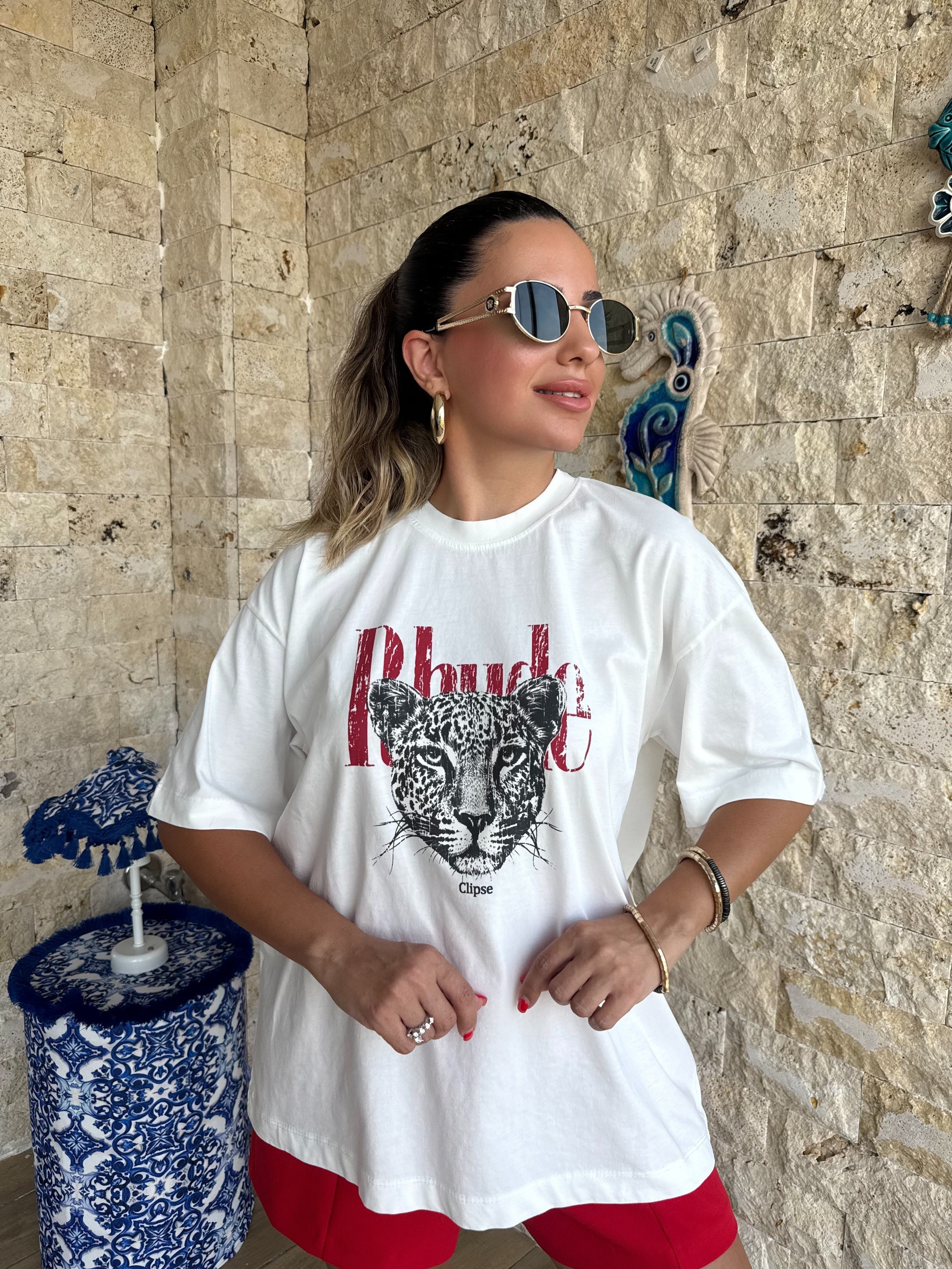 11994 Çita Baskılı Tshirt