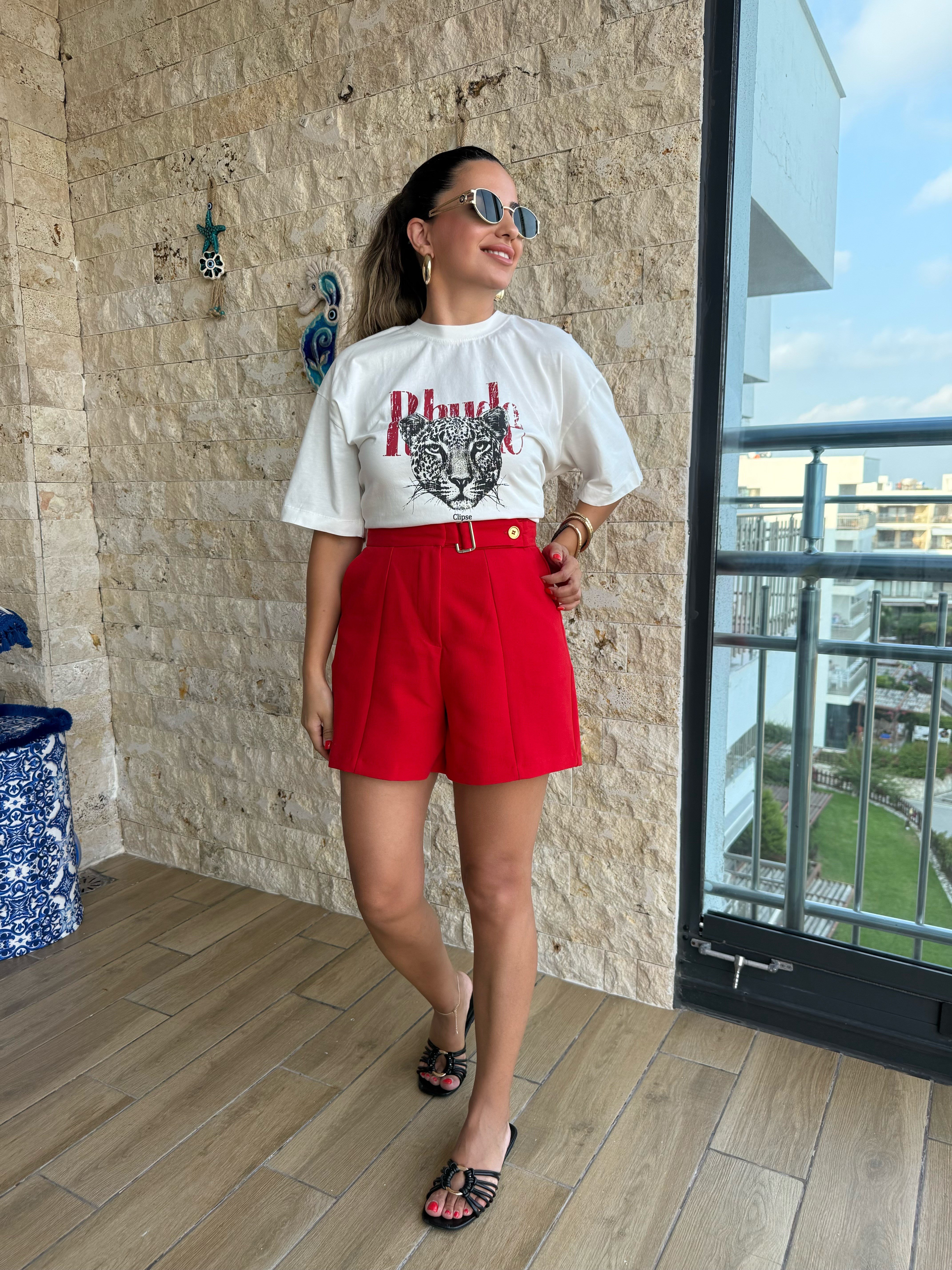 11994 Çita Baskılı Tshirt
