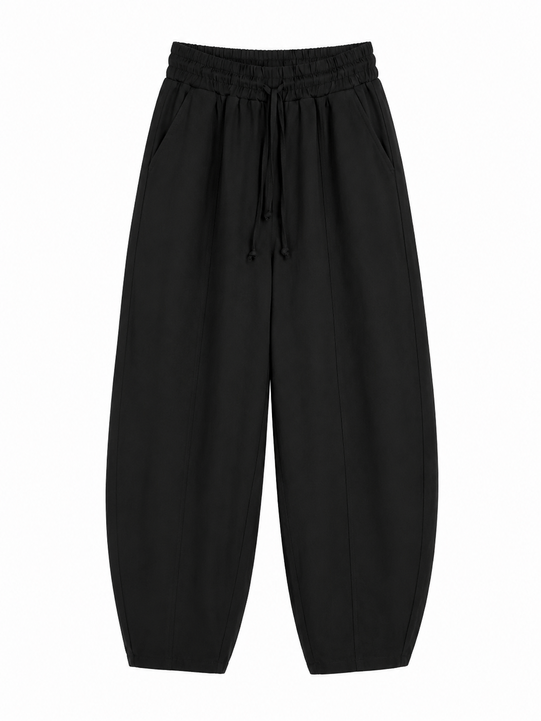 12059 Beli Lastikli Tensel Pantolon