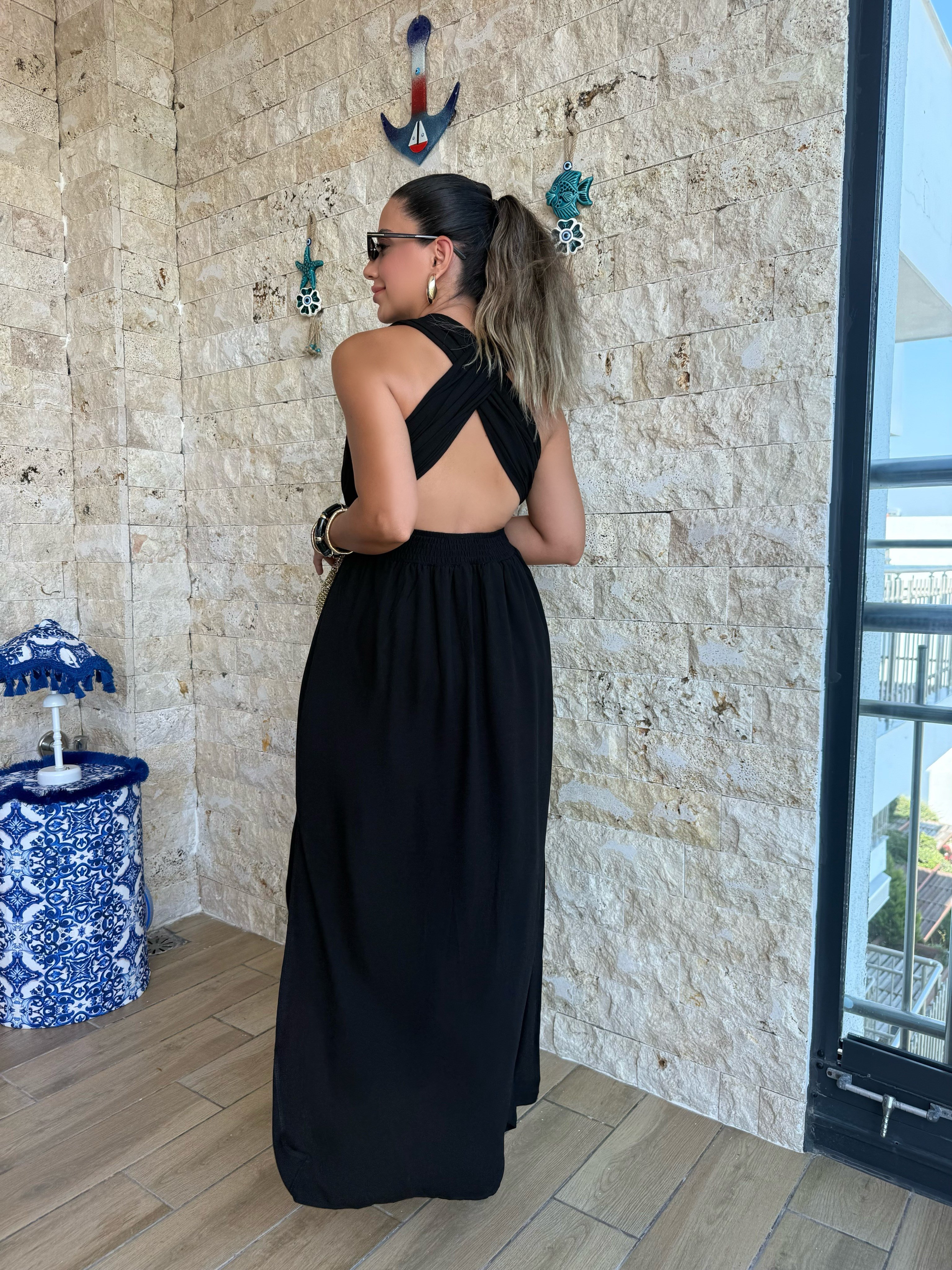 12089 Omuz Aksesuarlı Elbise