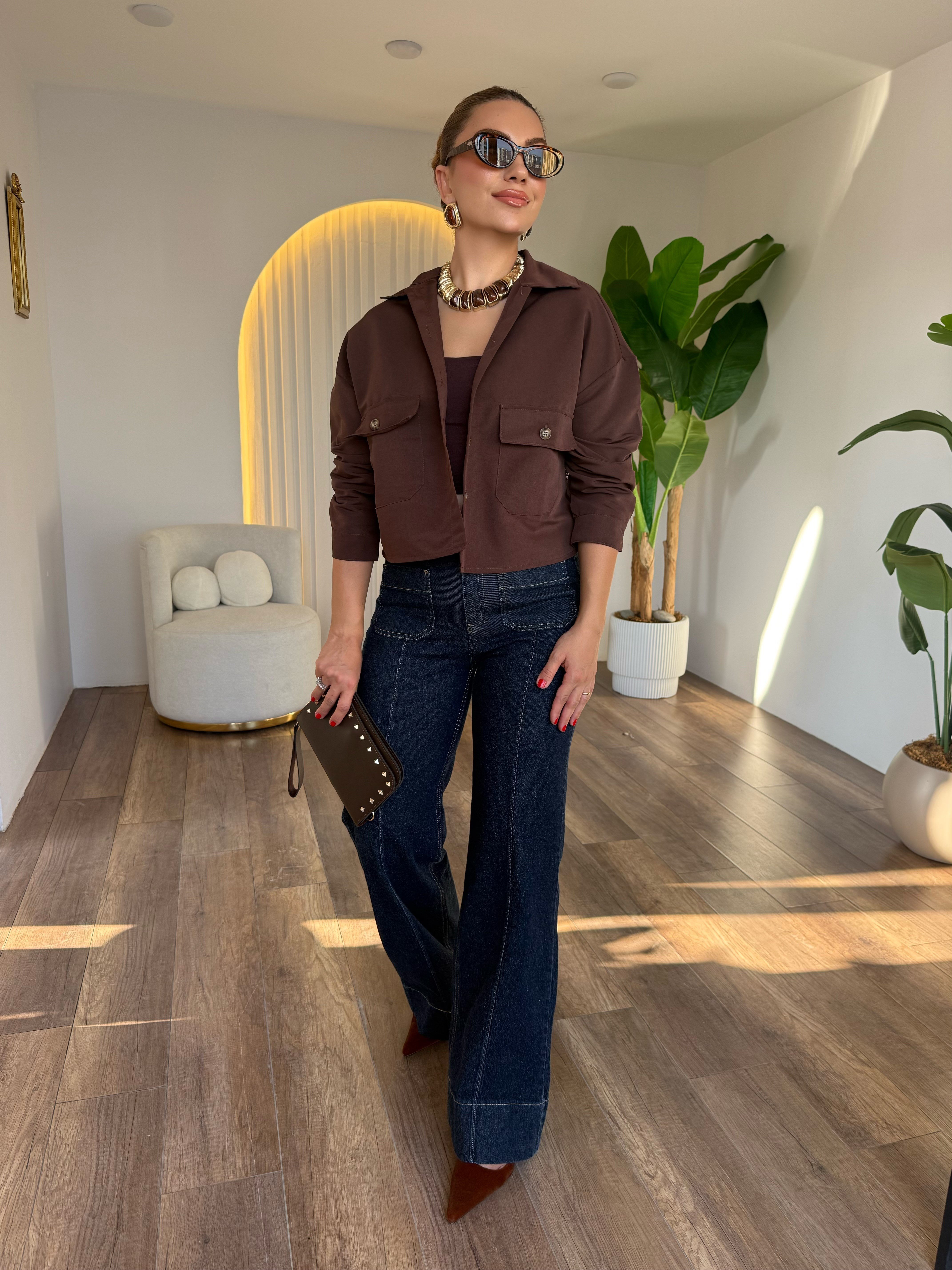 12143 Wide Leg Yıkamalı Jean