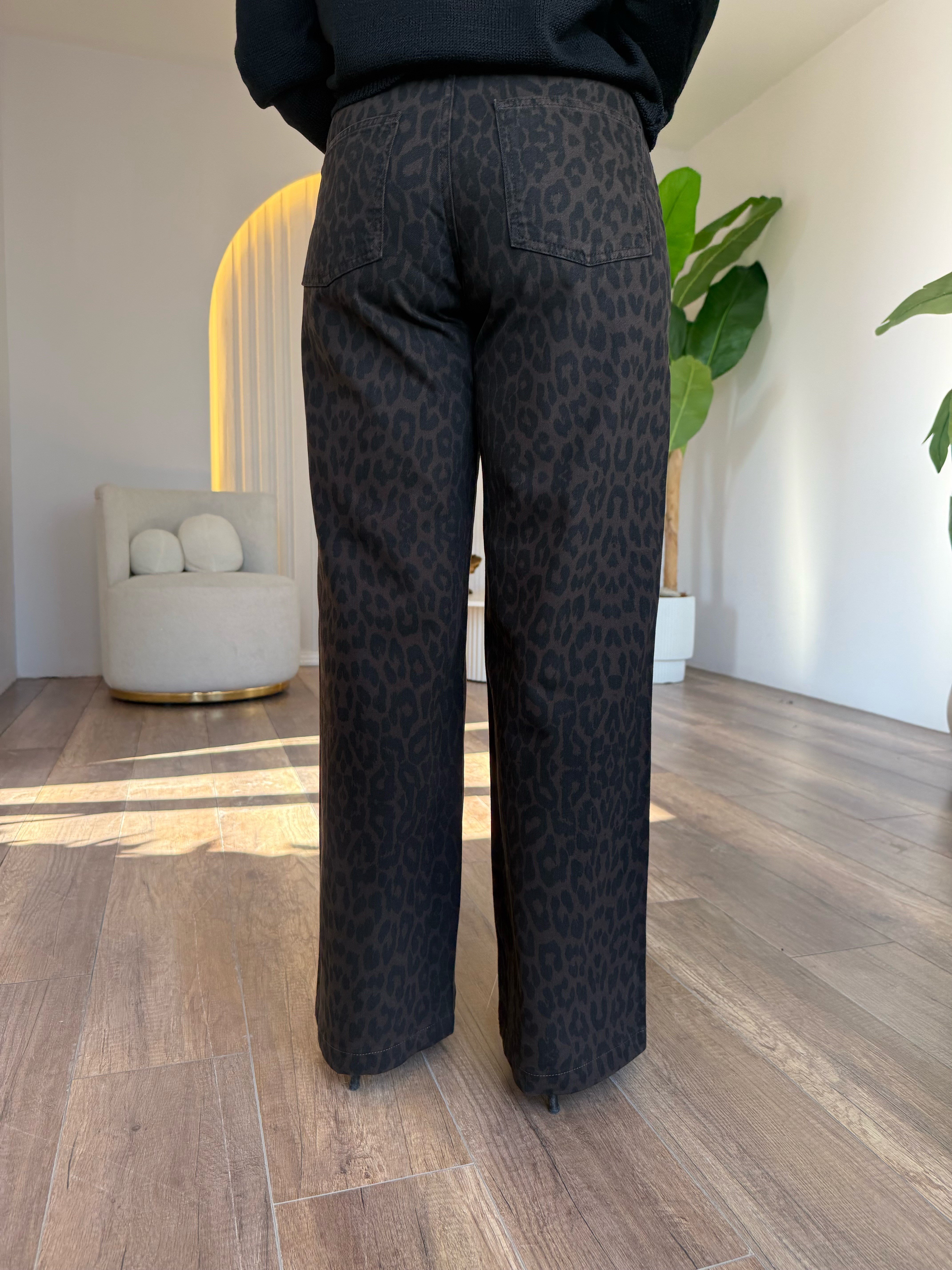 12151 Leopar Detaylı Orj Jean
