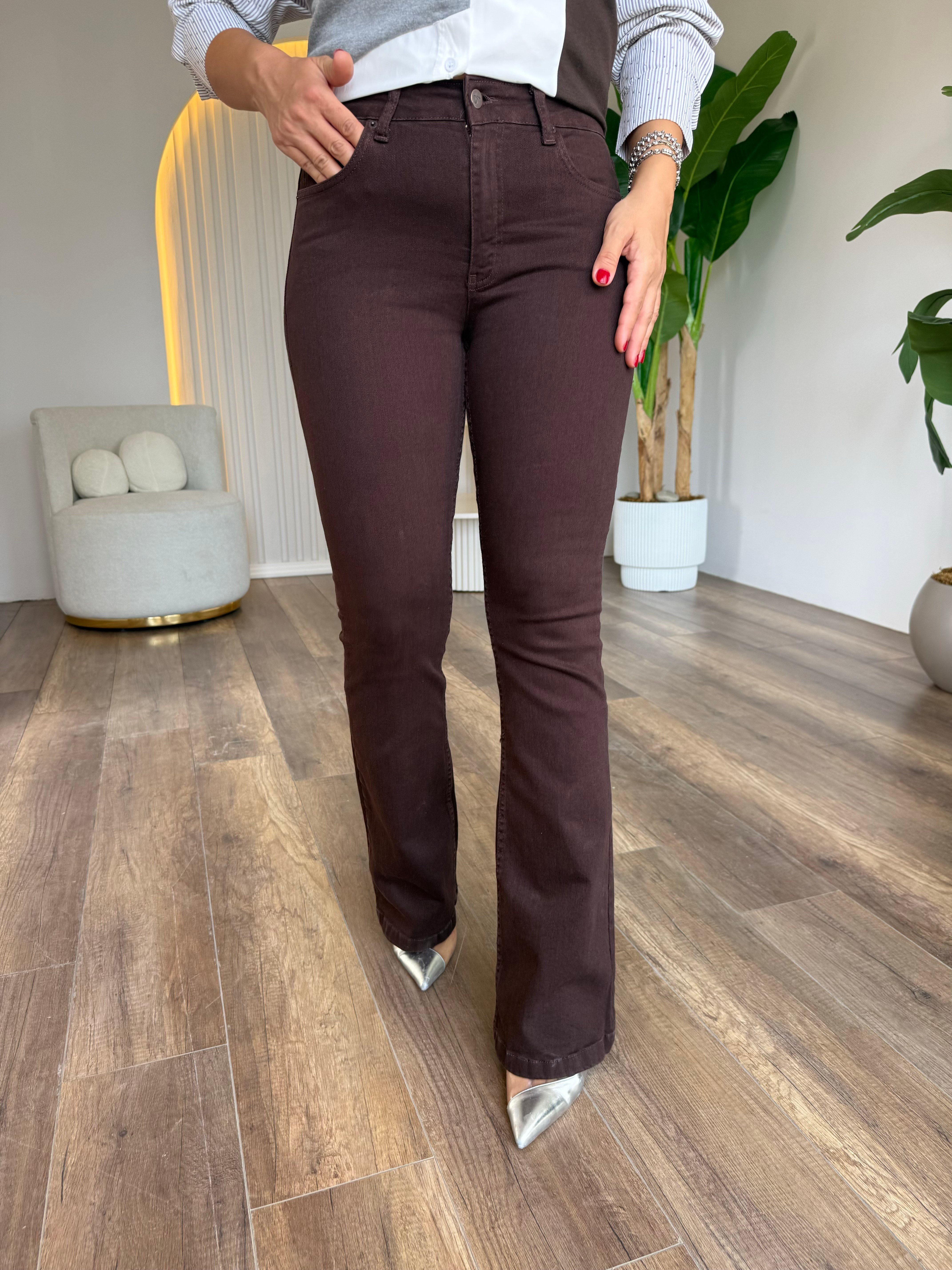 12226 İspanyol Skinny Kot Pantolon
