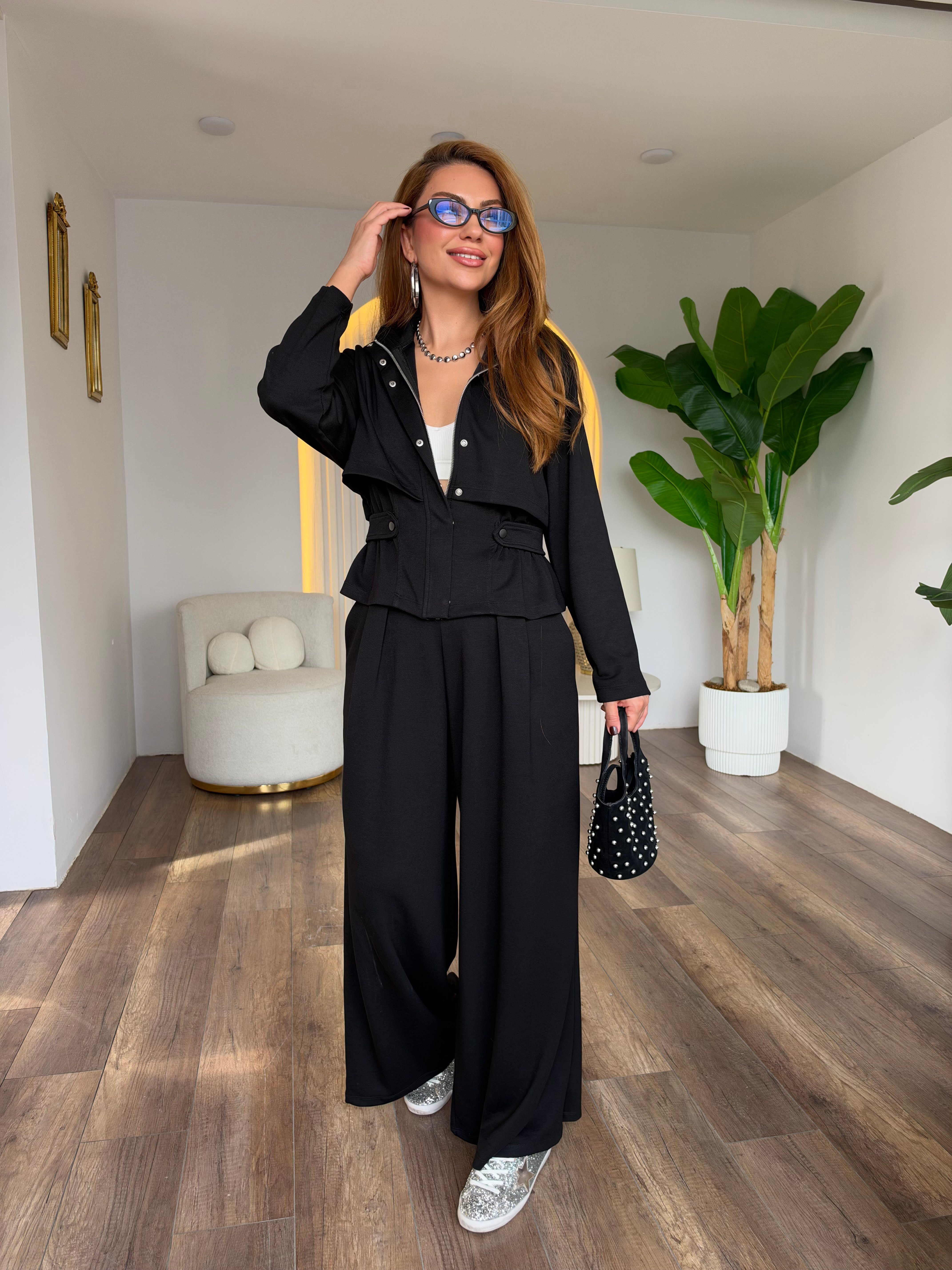 12302 Ceketli Moda Takım