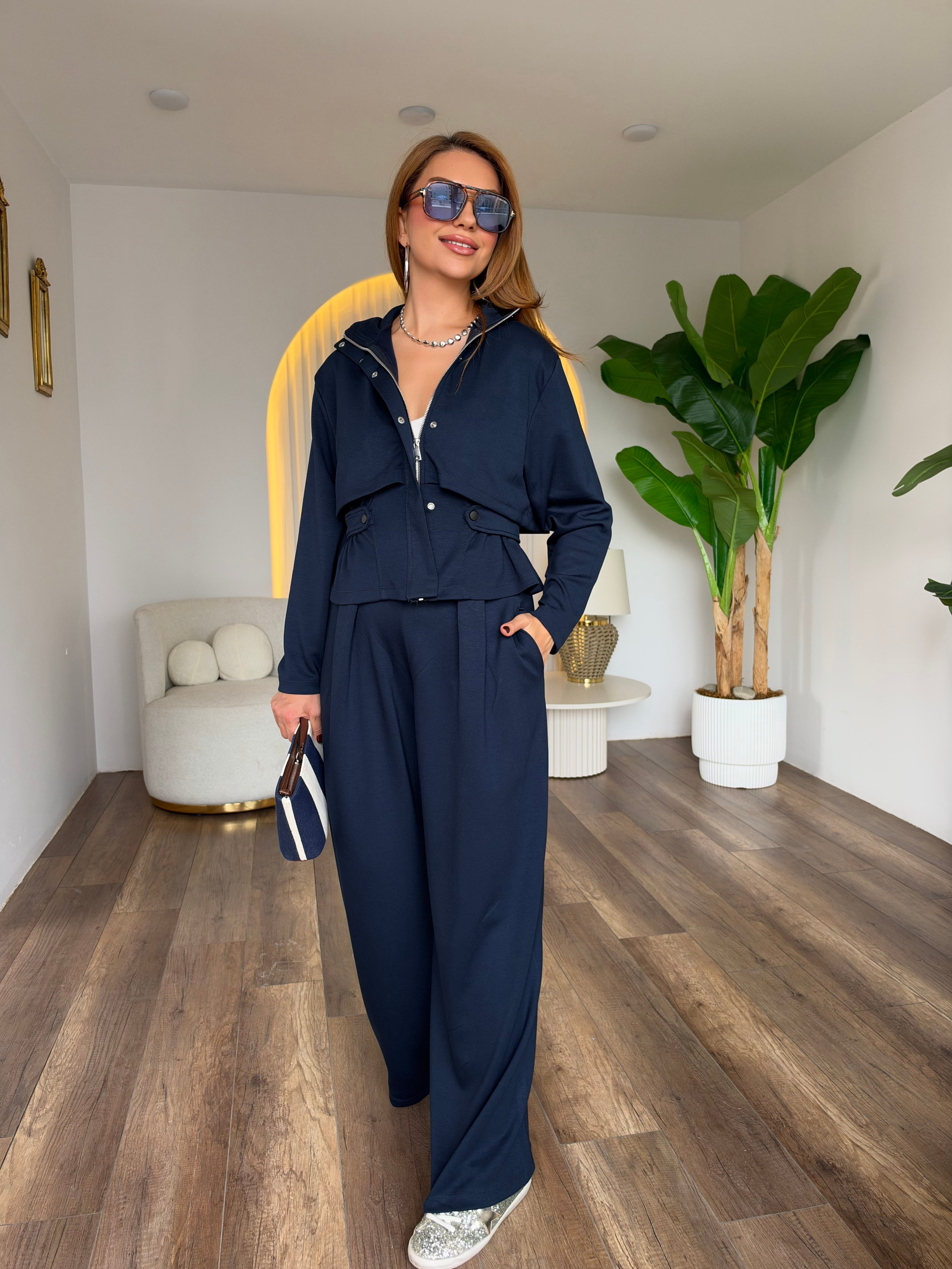 12302 Ceketli Moda Takım