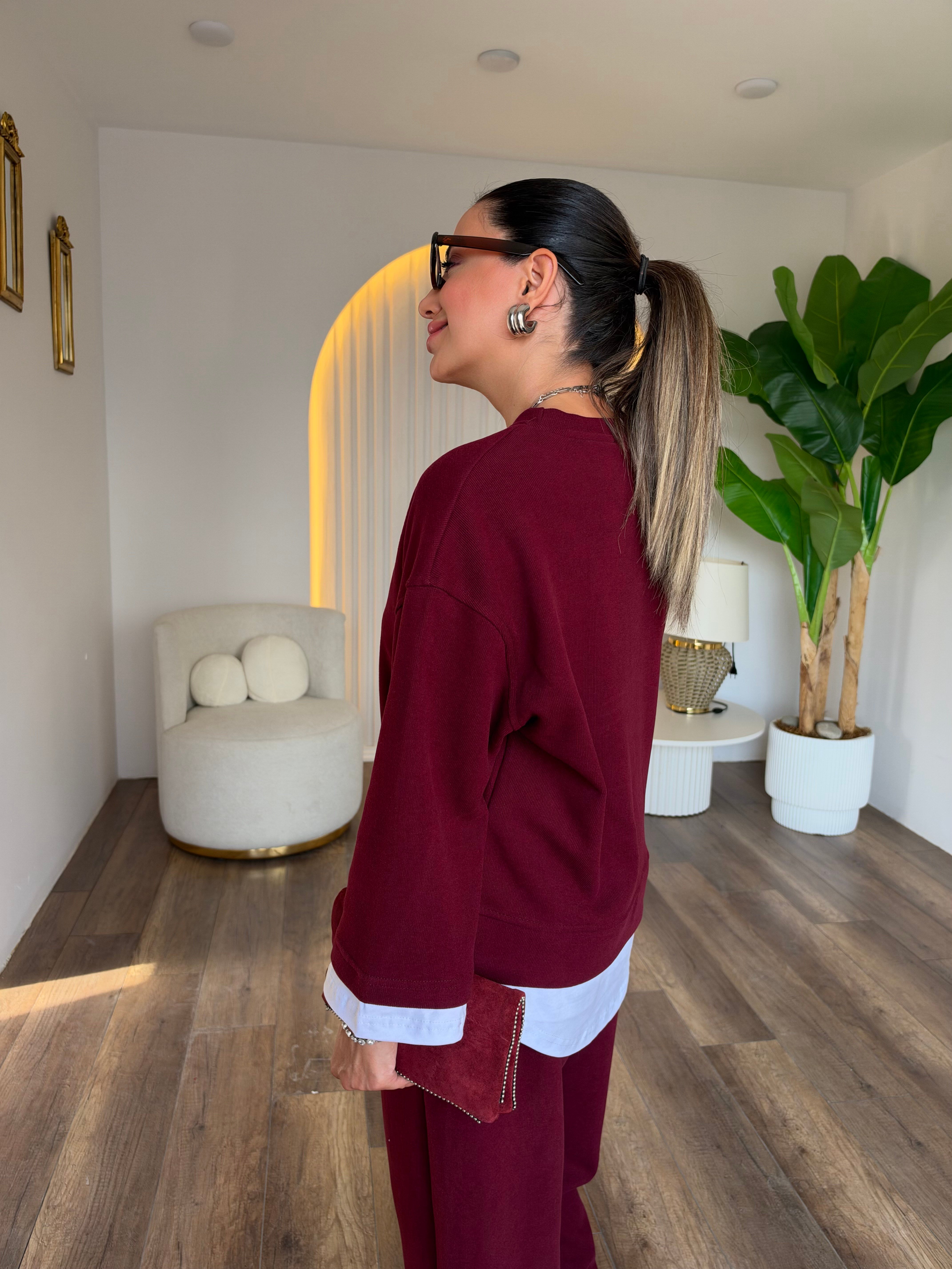 12303 Tshirt Detaylı Takım