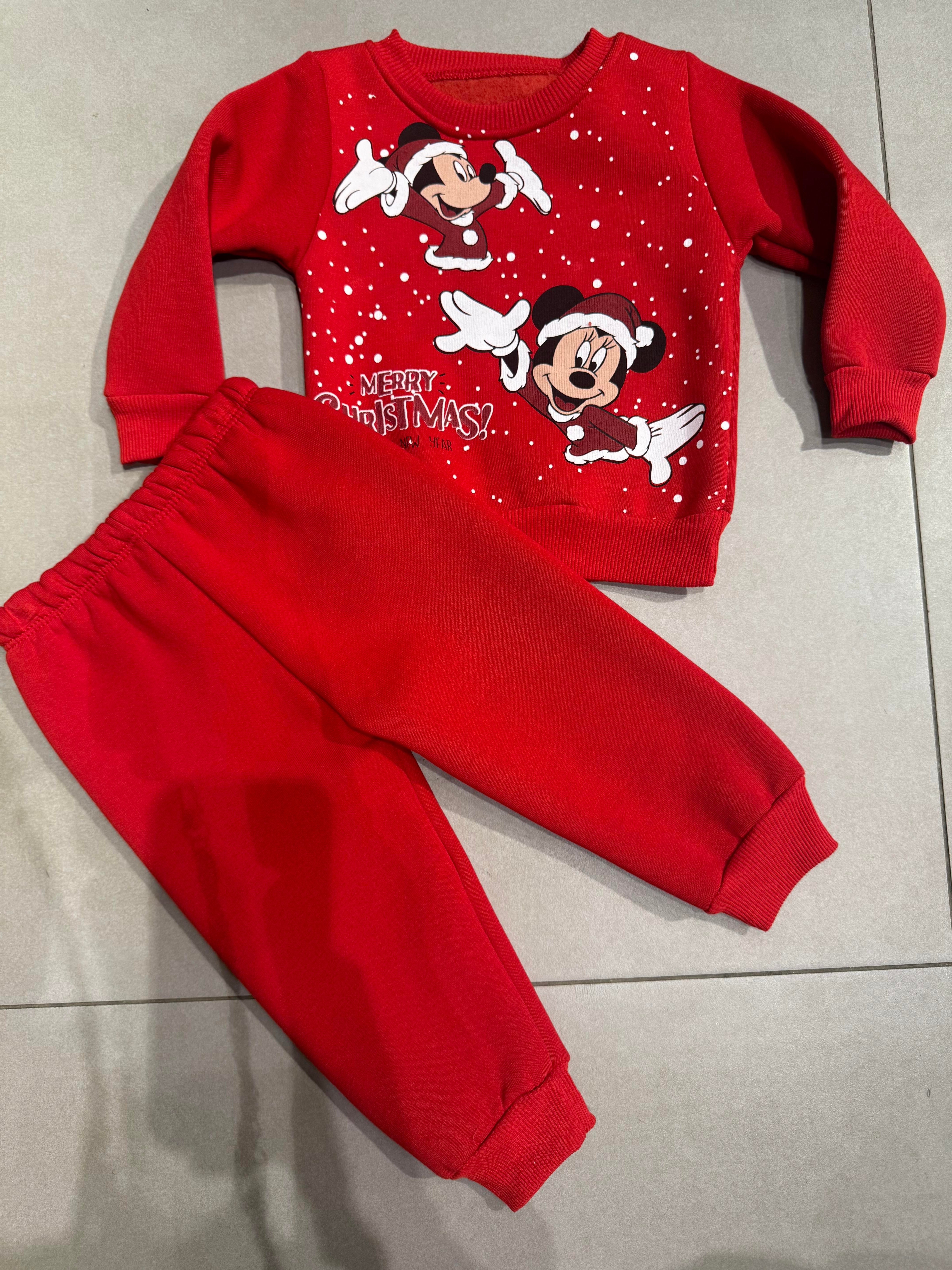 7103 Kids Kırmızı Mickey Takım 1-3 yaş