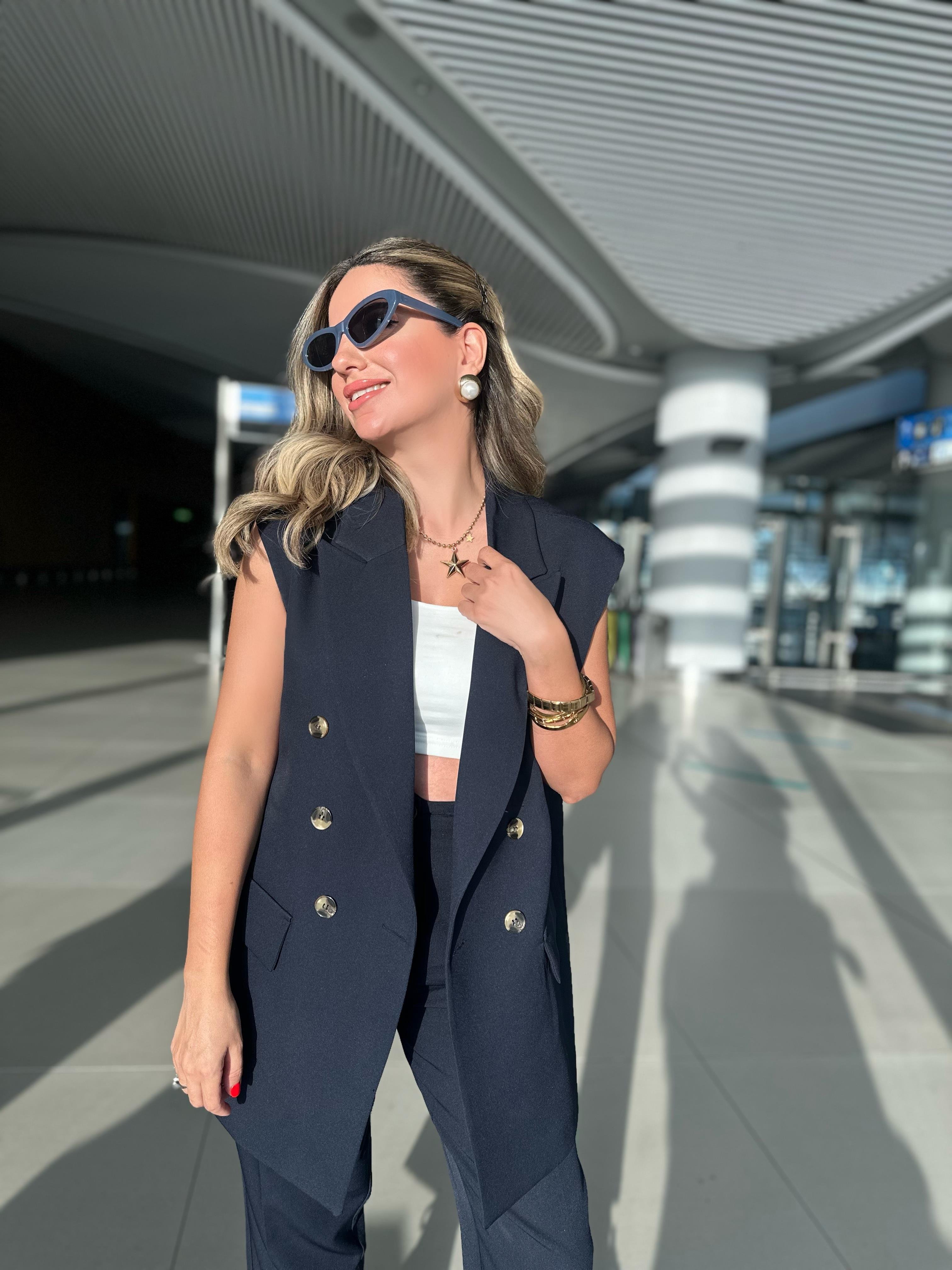 8455 Yelek Pantolon Takım