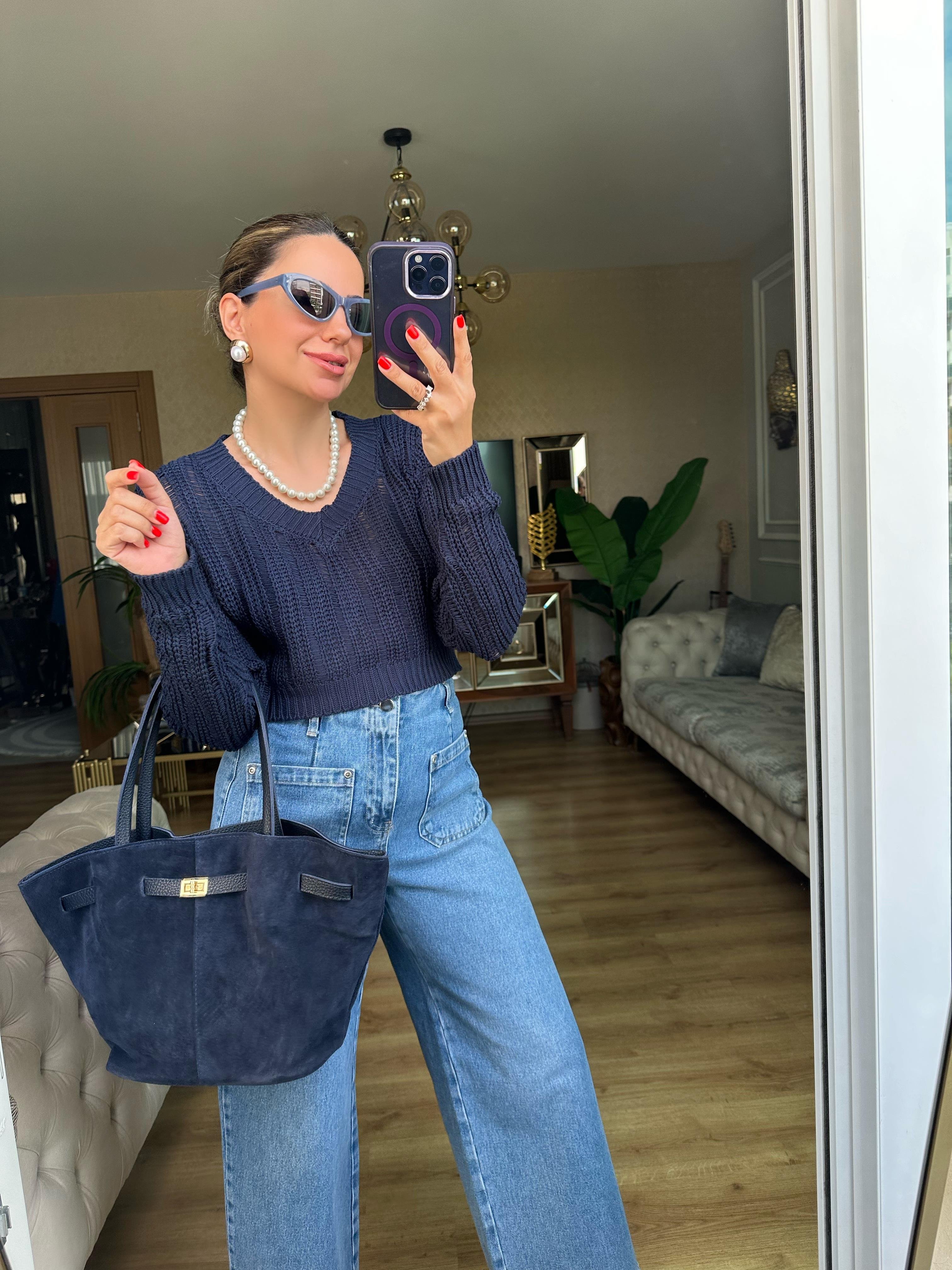 8468 Kısa Triko Bluz