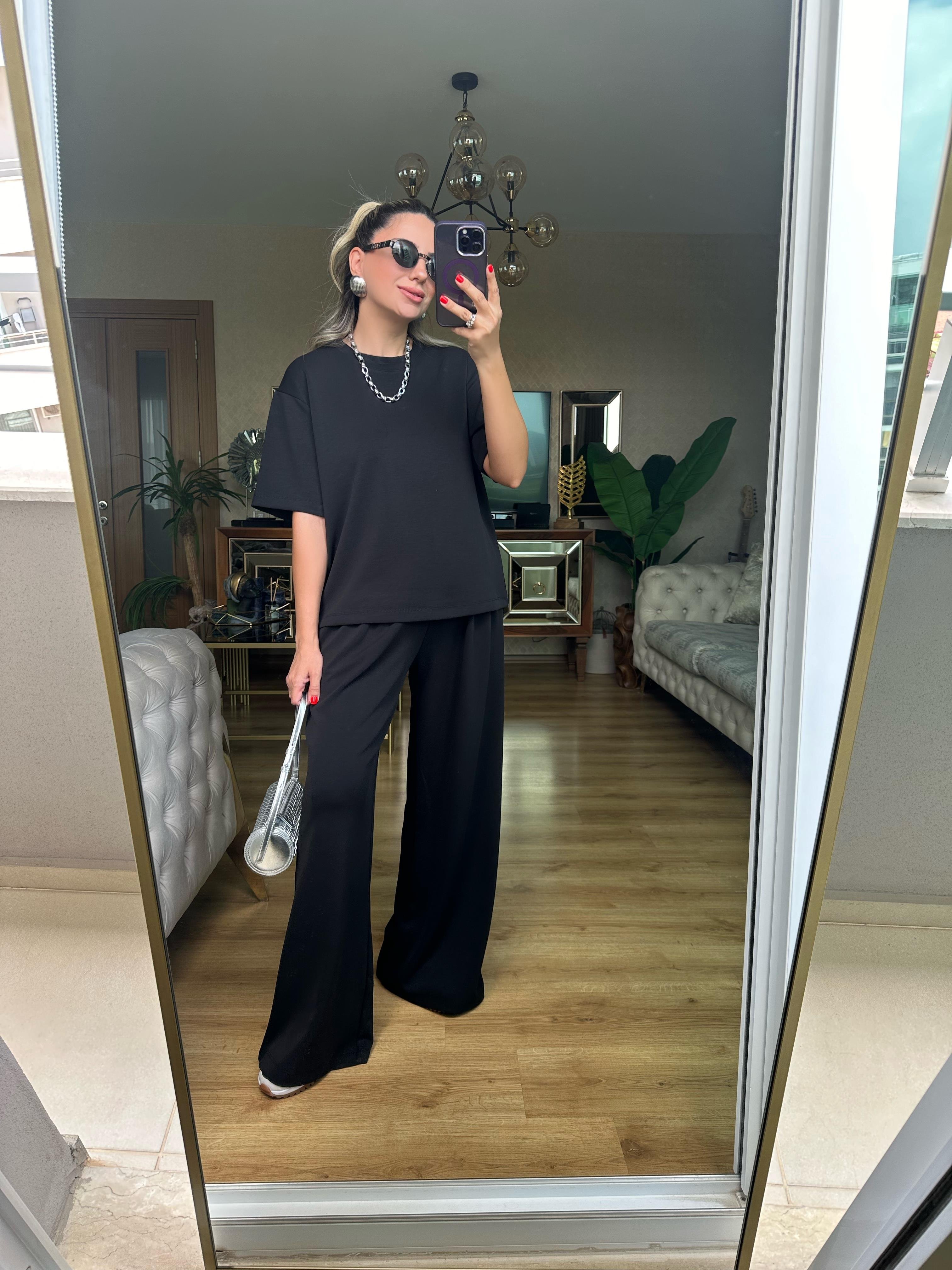 8561 Tshirt Pantolon Modal Takım