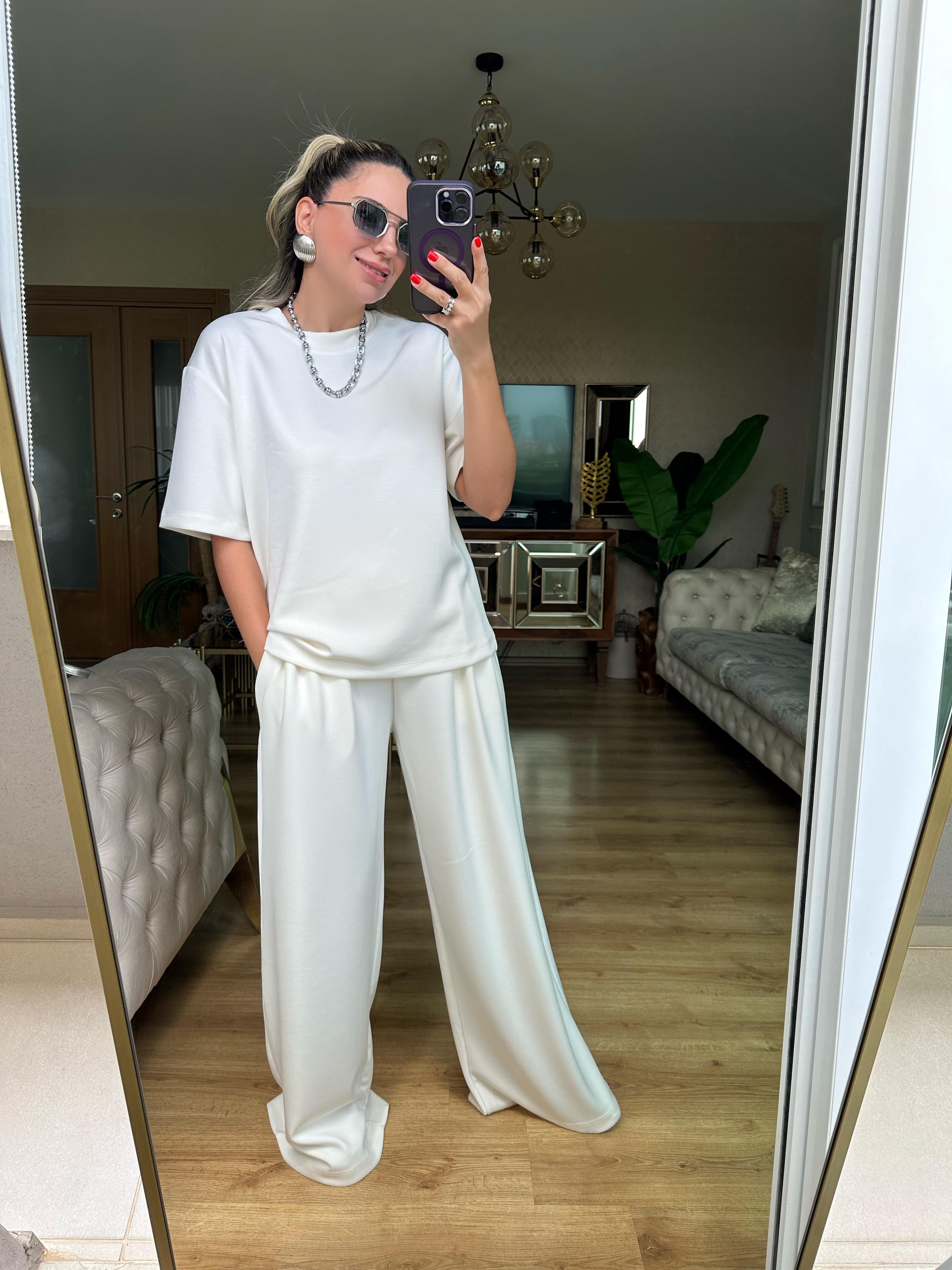8561 Tshirt Pantolon Modal Takım