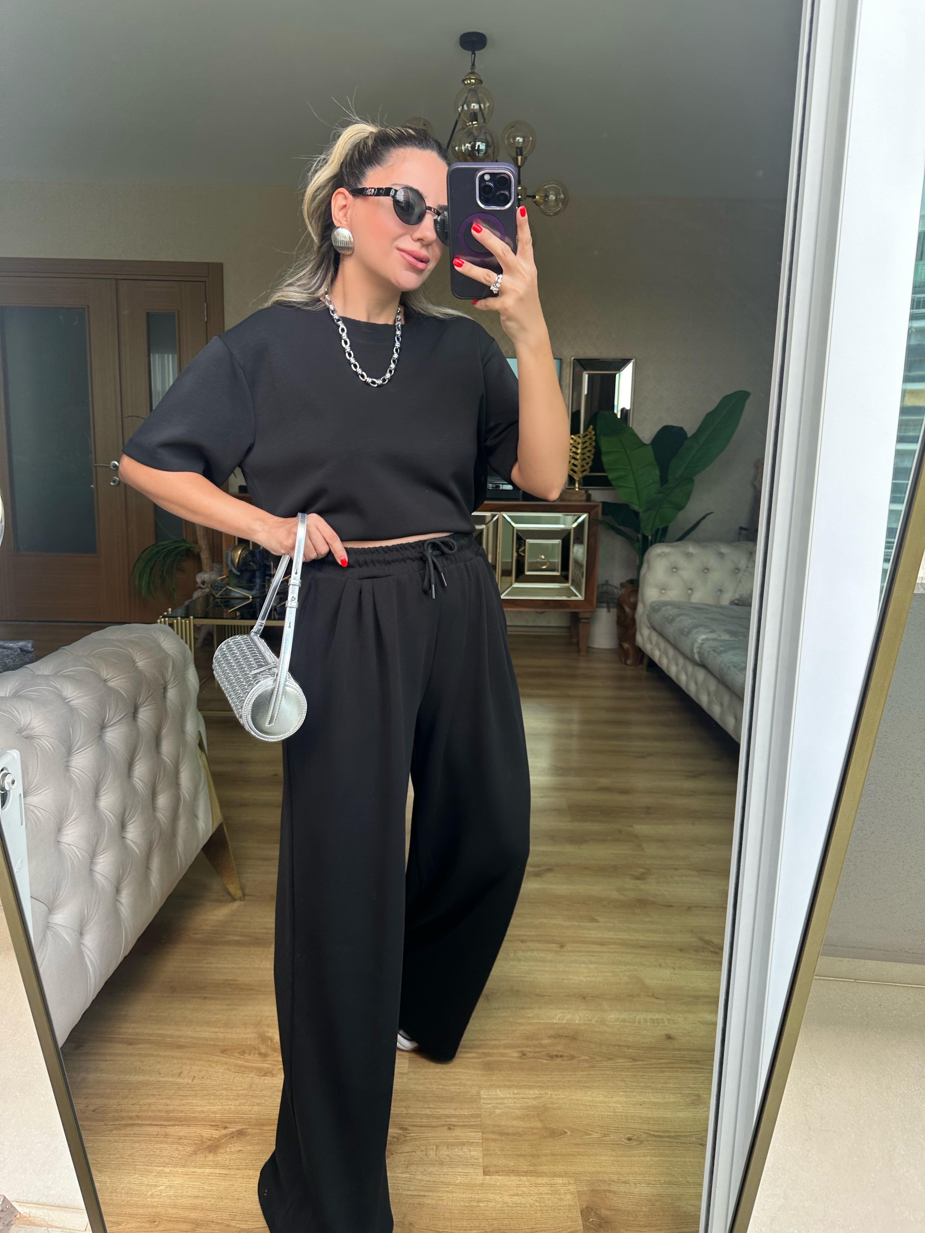 8561 Tshirt Pantolon Modal Takım