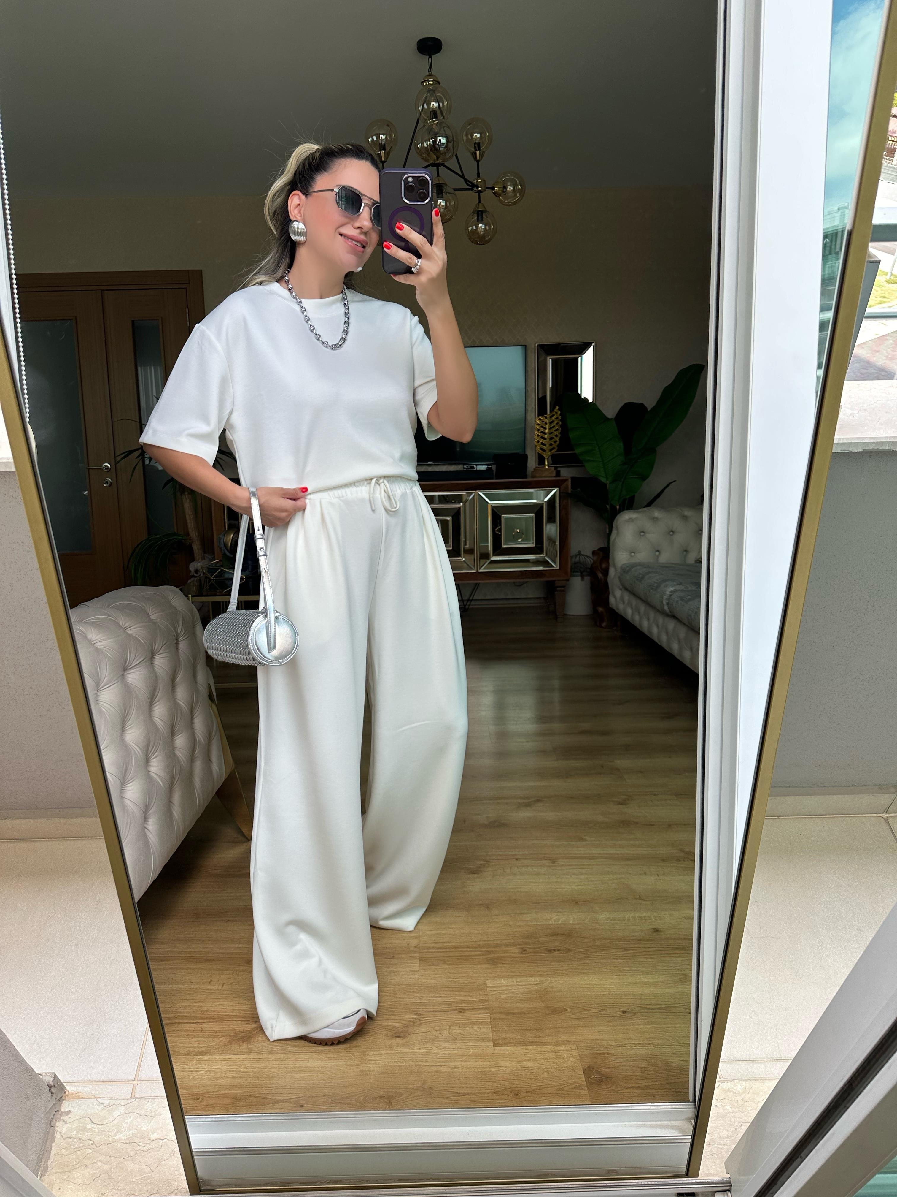 8561 Tshirt Pantolon Modal Takım