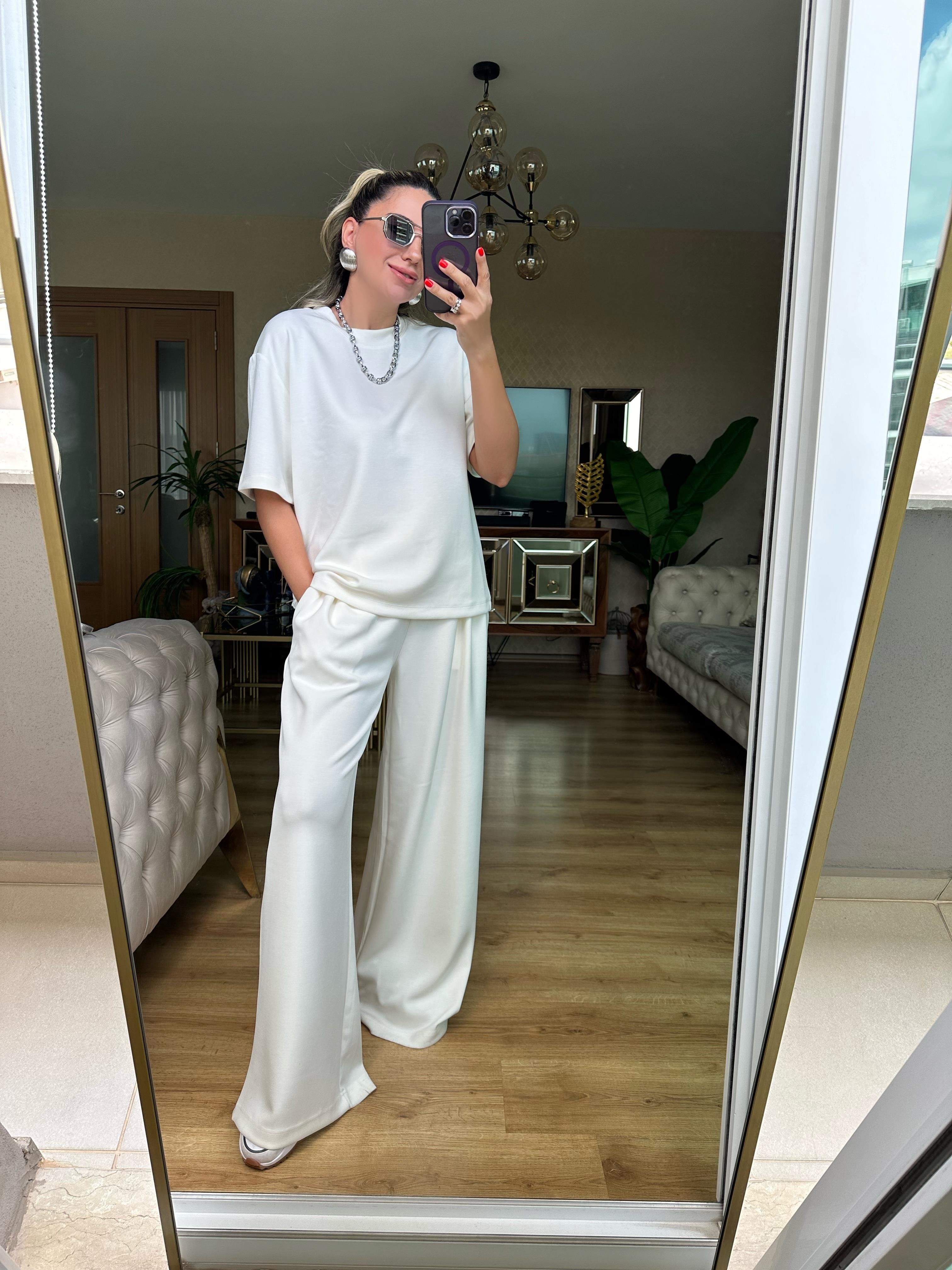 8561 Tshirt Pantolon Modal Takım