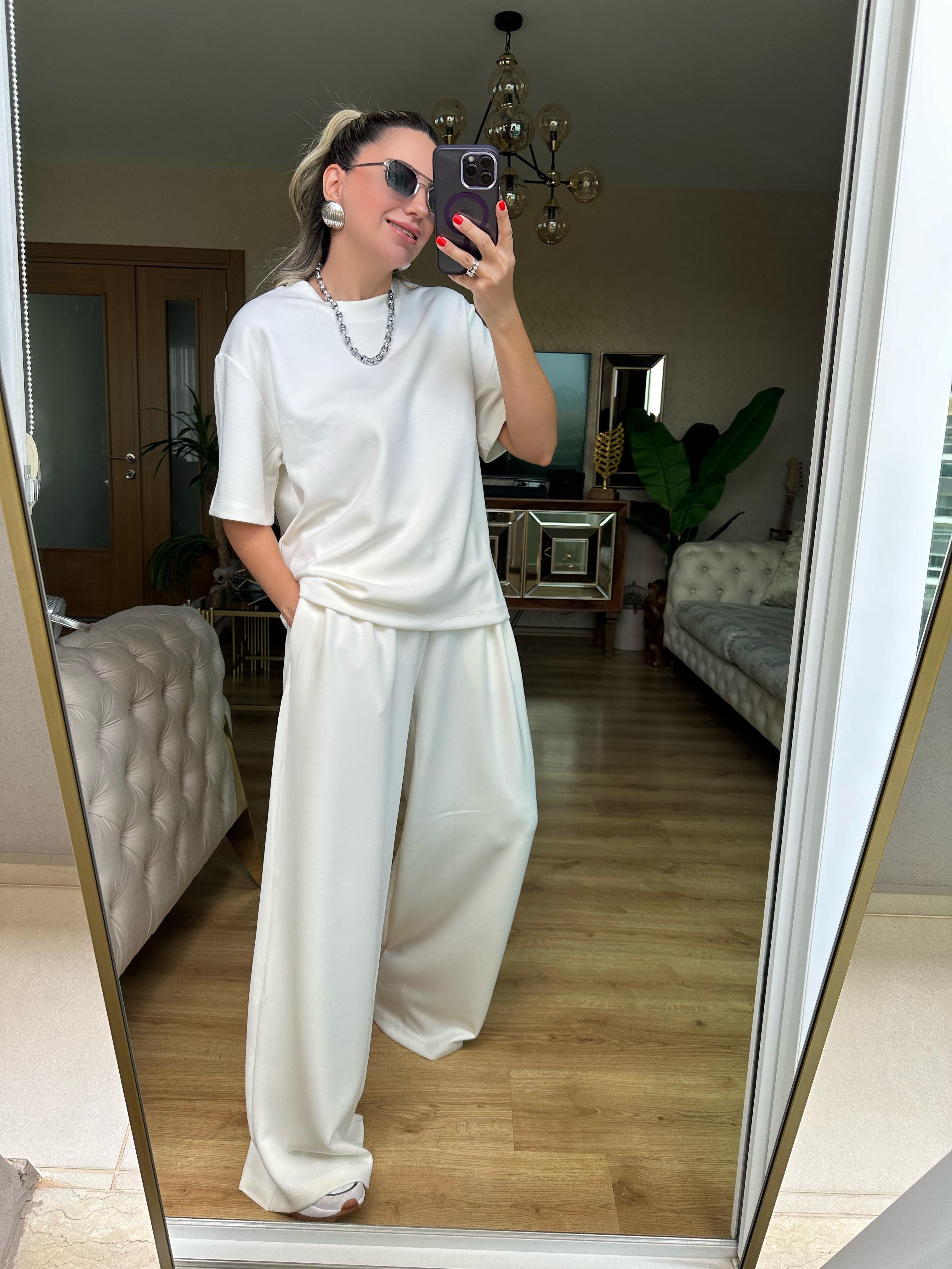 8561 Tshirt Pantolon Modal Takım
