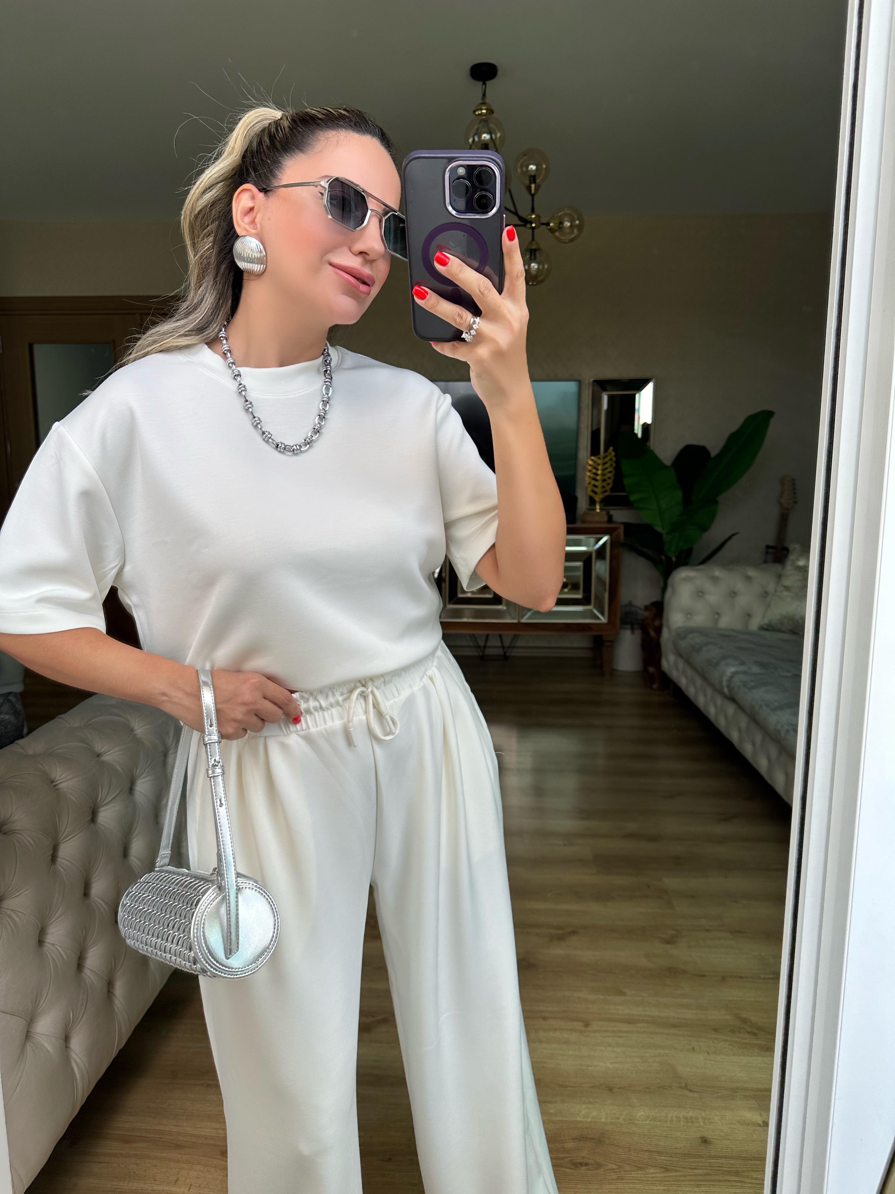 8561 Tshirt Pantolon Modal Takım