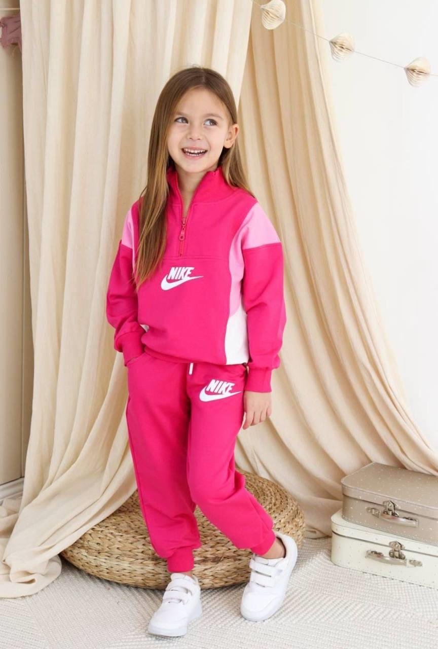 8581 Kids Fermuarlı Pembe Kız Takım 4-5/13-14 yaş