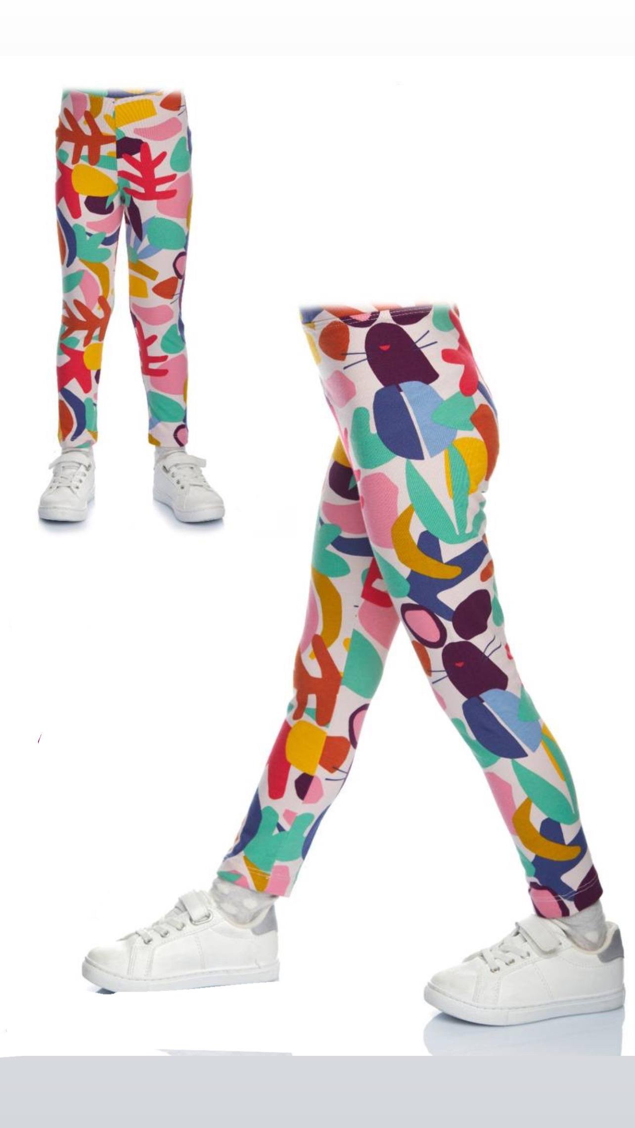 8662 Kids Desenli Tayt 1-12 yaş