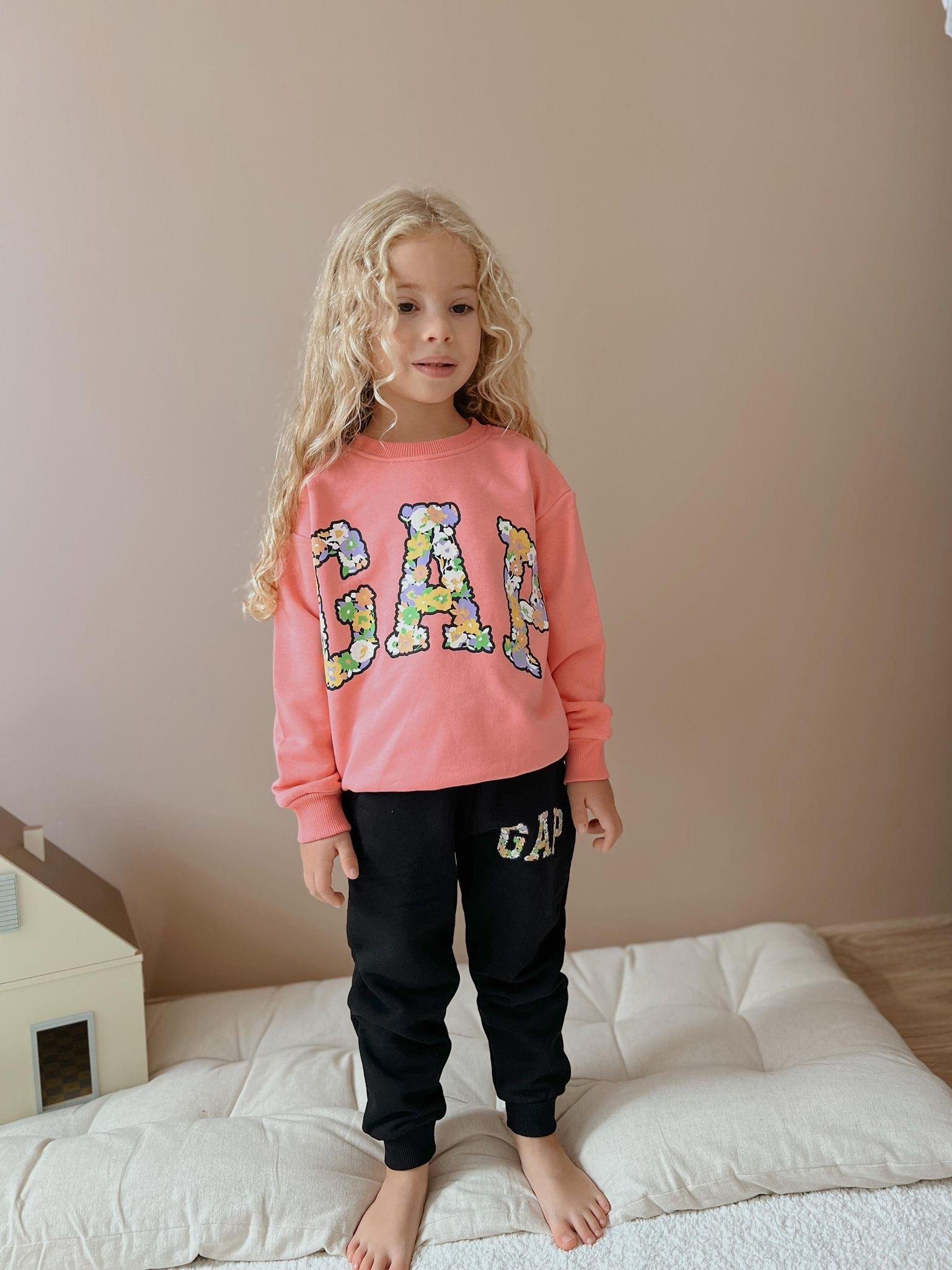 8666 Kids Orj Çiçek Baskılı Takım 3-4/9-10 yaş