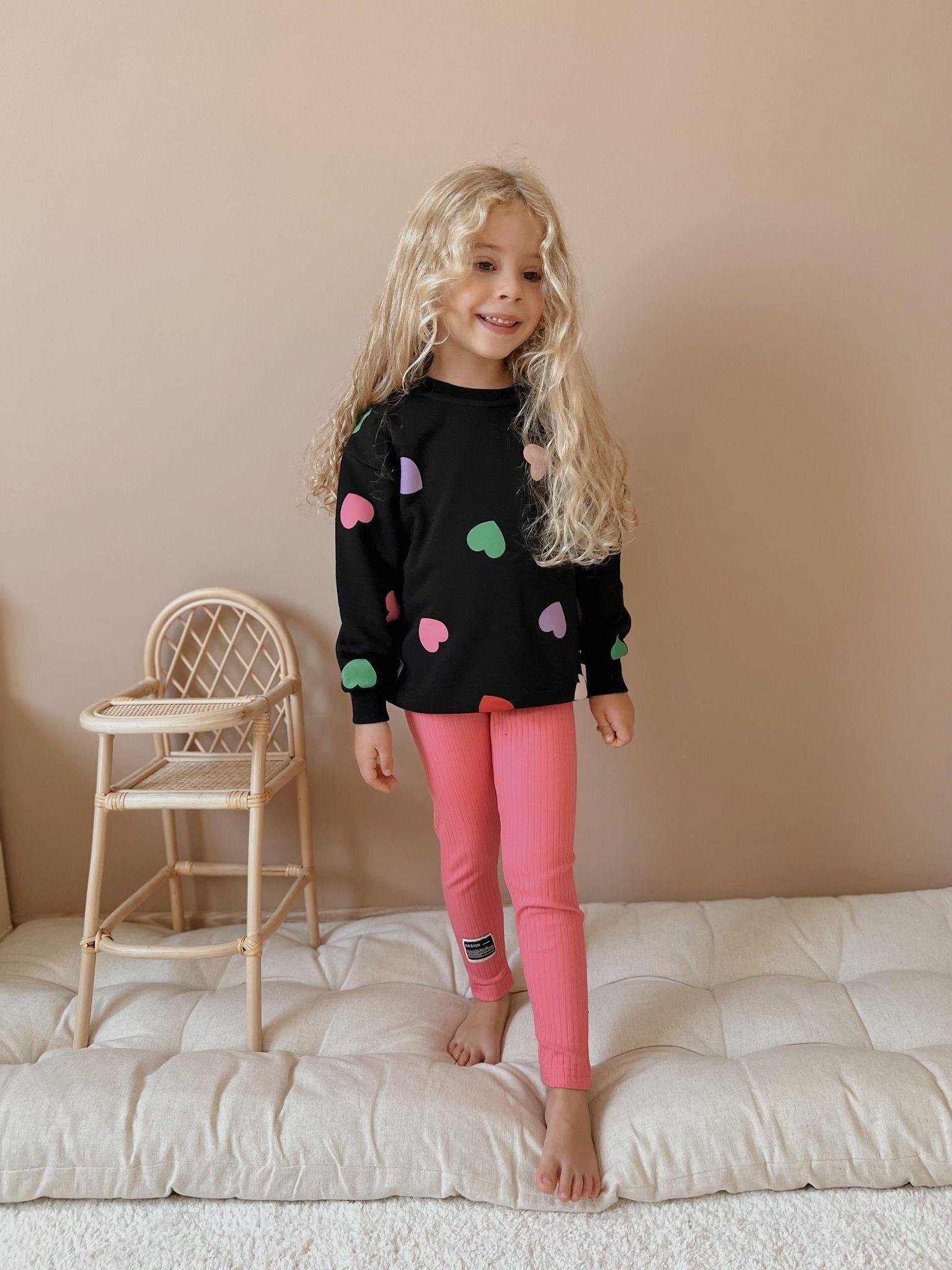 8670 Kids Kalp Desenli Takım 3-4/9-10 yaş