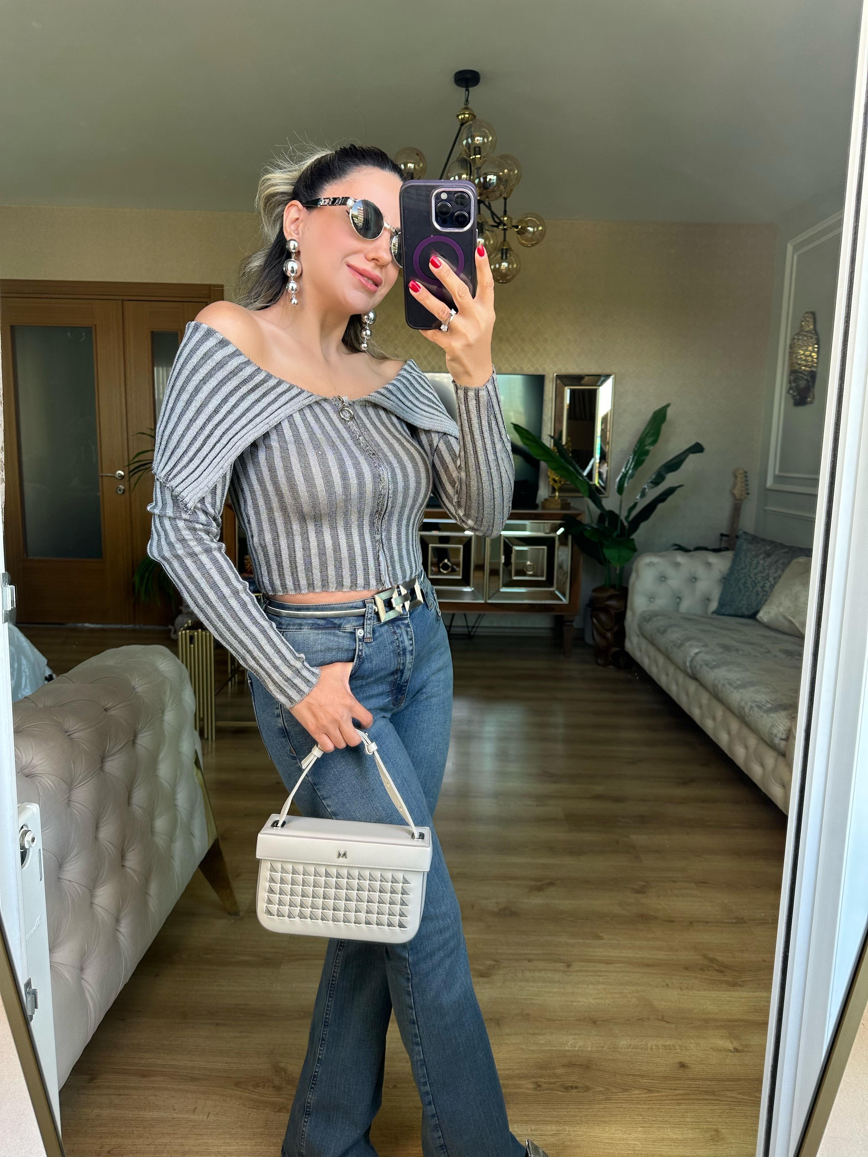 8701 Degaje Yaka Hırka