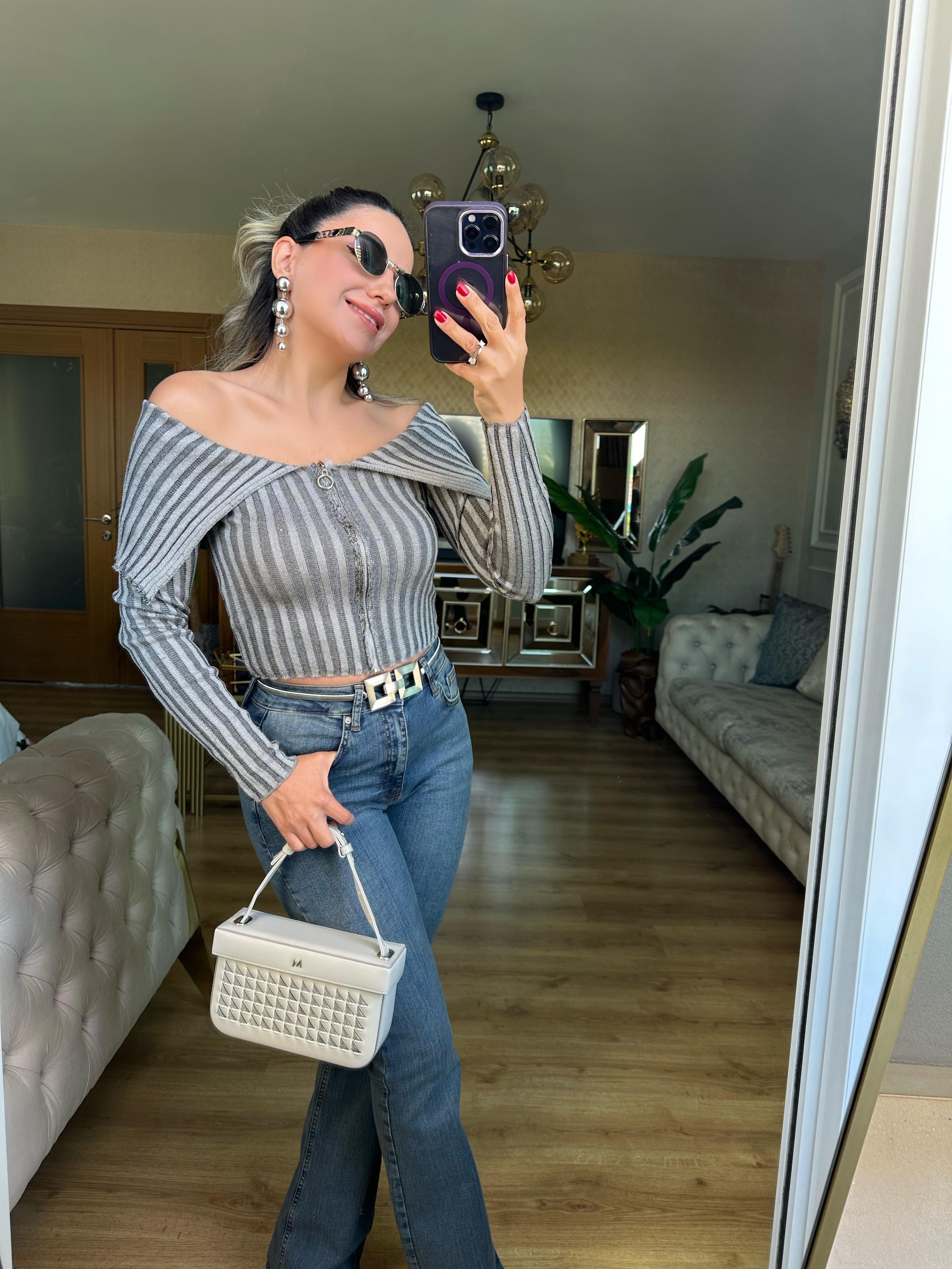 8701 Degaje Yaka Hırka