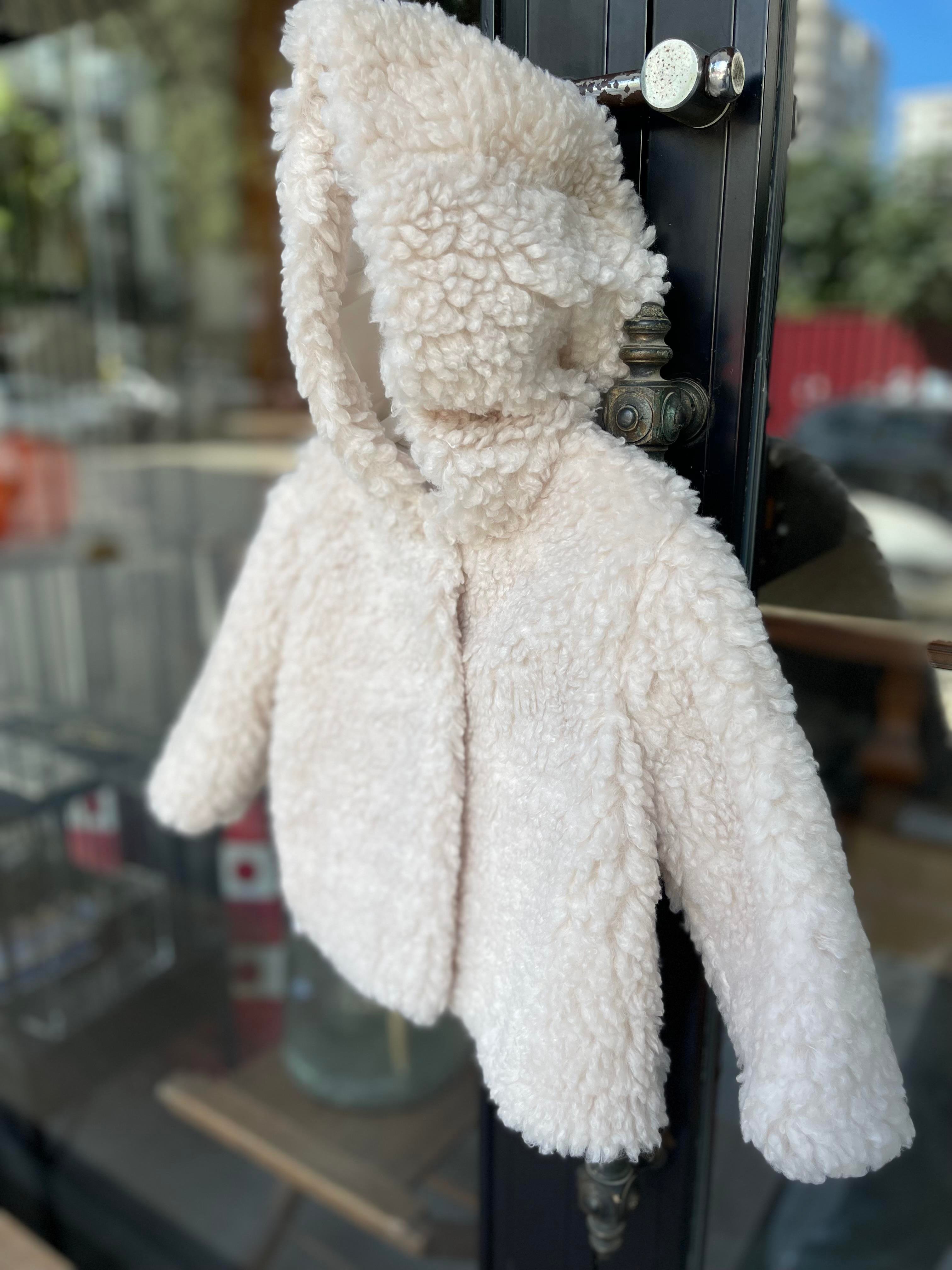 8715 Kids Bej Peluş Mont 6-9/18-24 ay