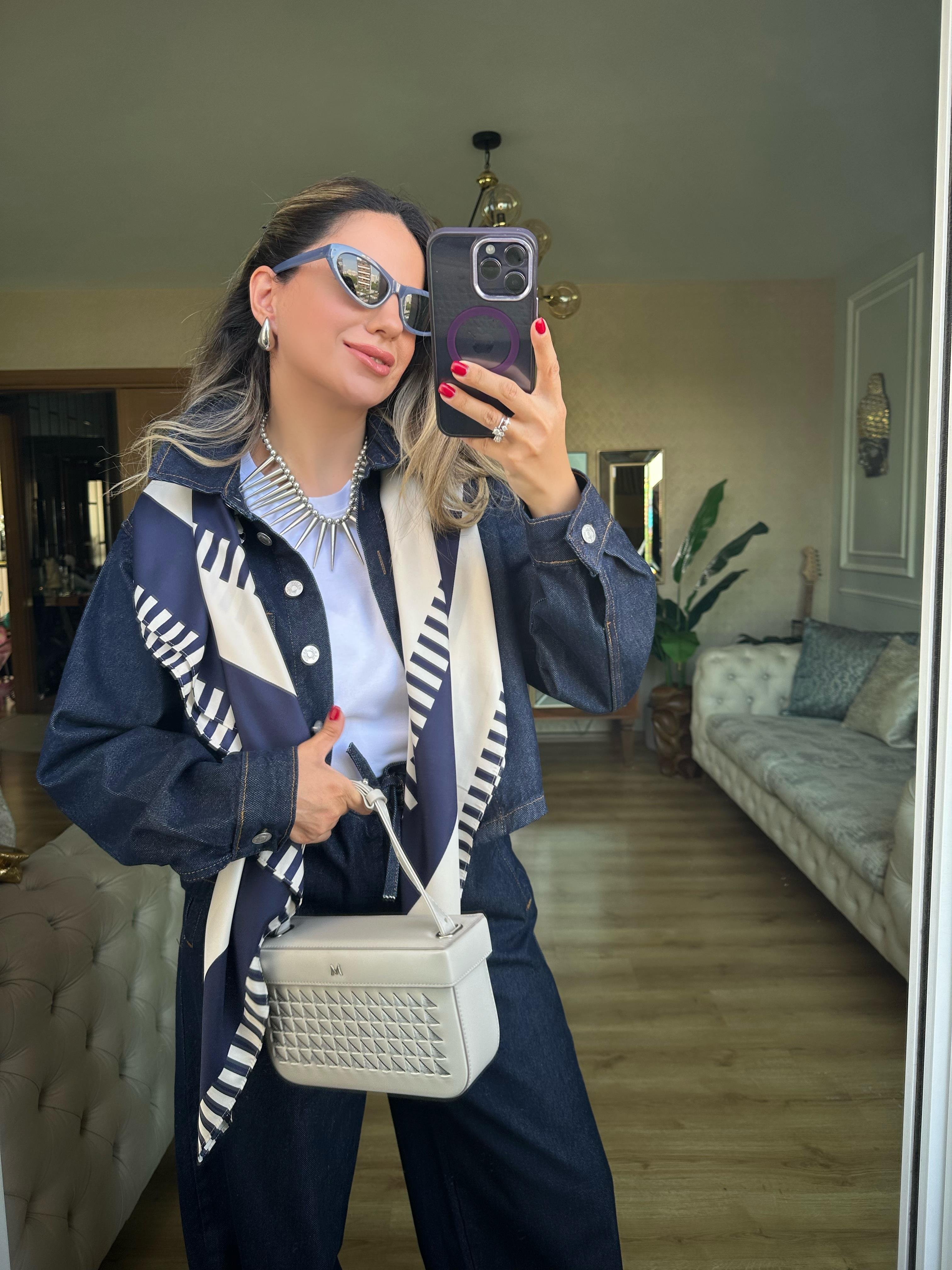 8724 Denim Pantolon Takım
