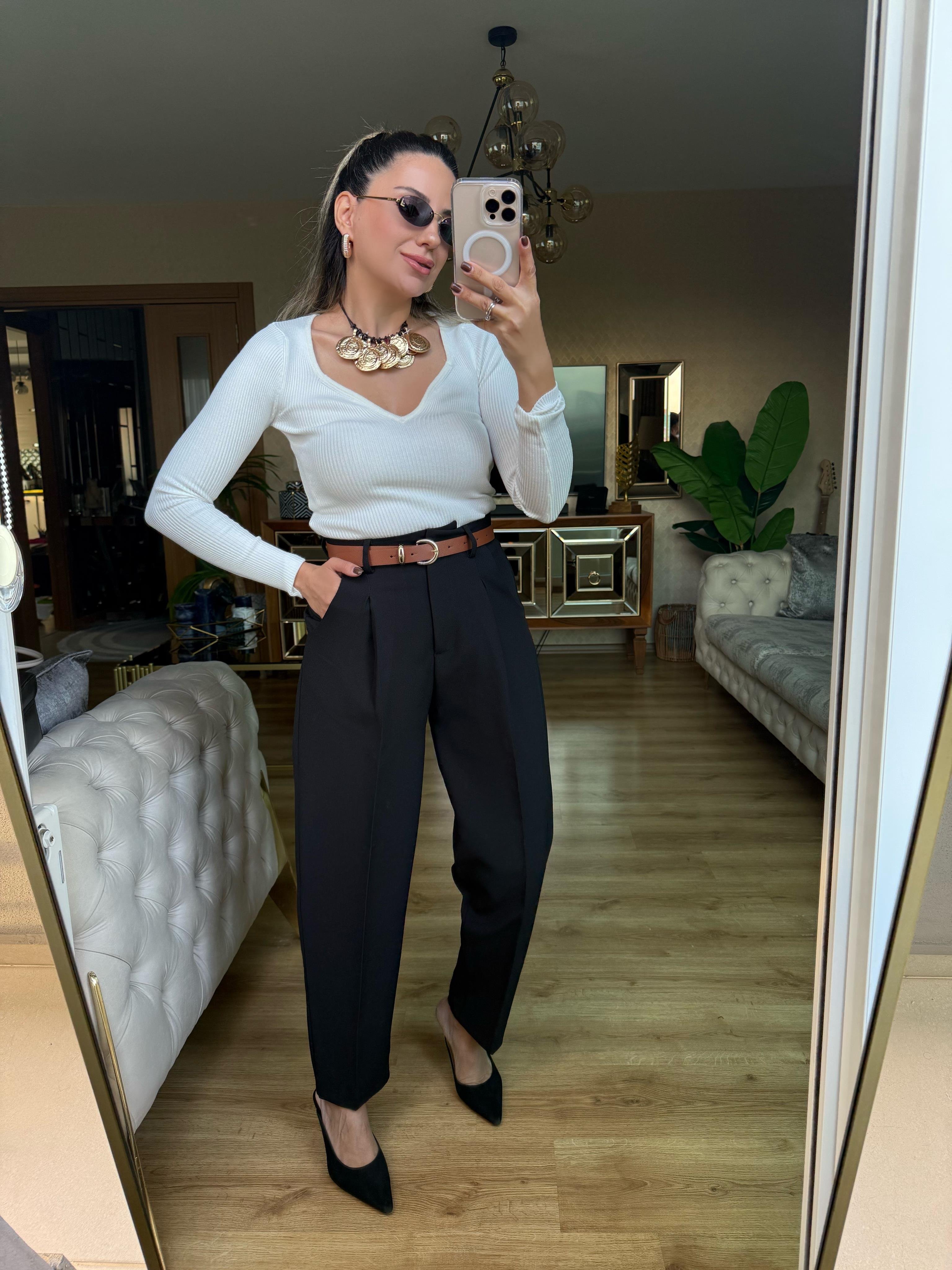 8772 Kemerli Pantolon