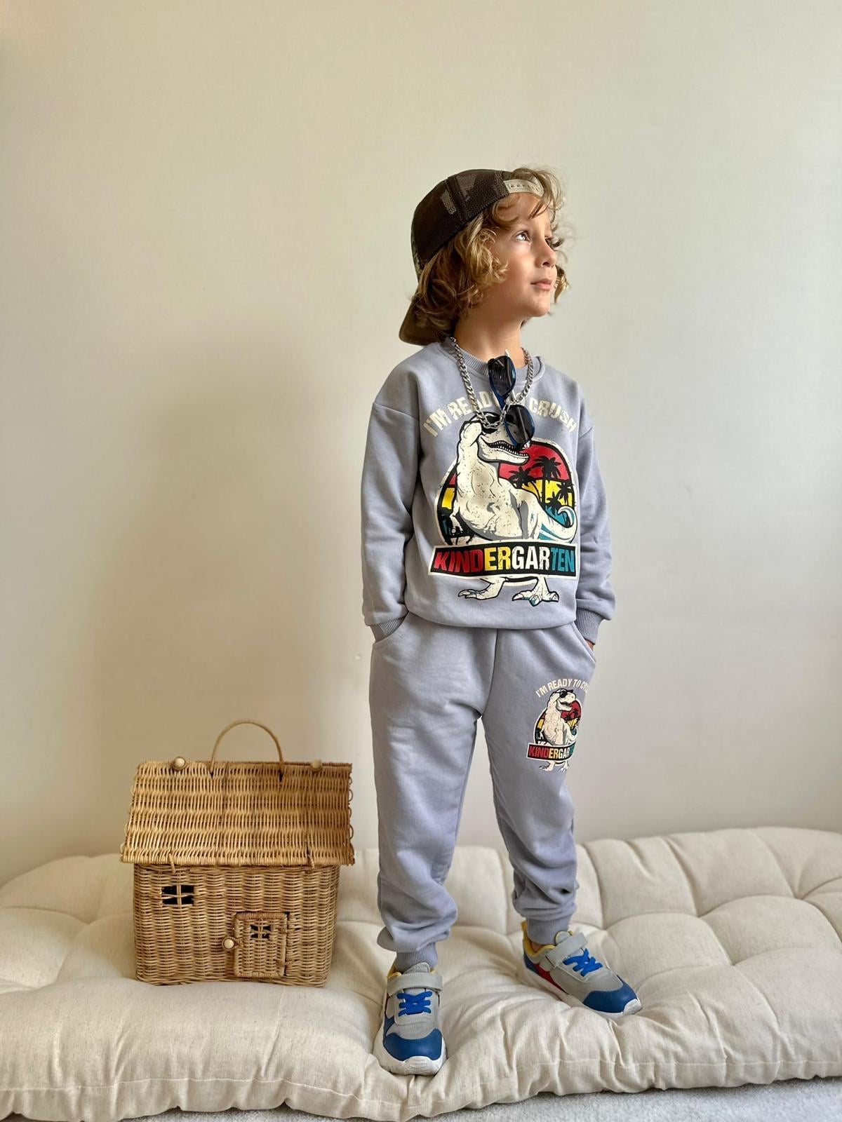 8798 Kids Kindergarten Baskılı Takım 3-4/9-10 Yaş