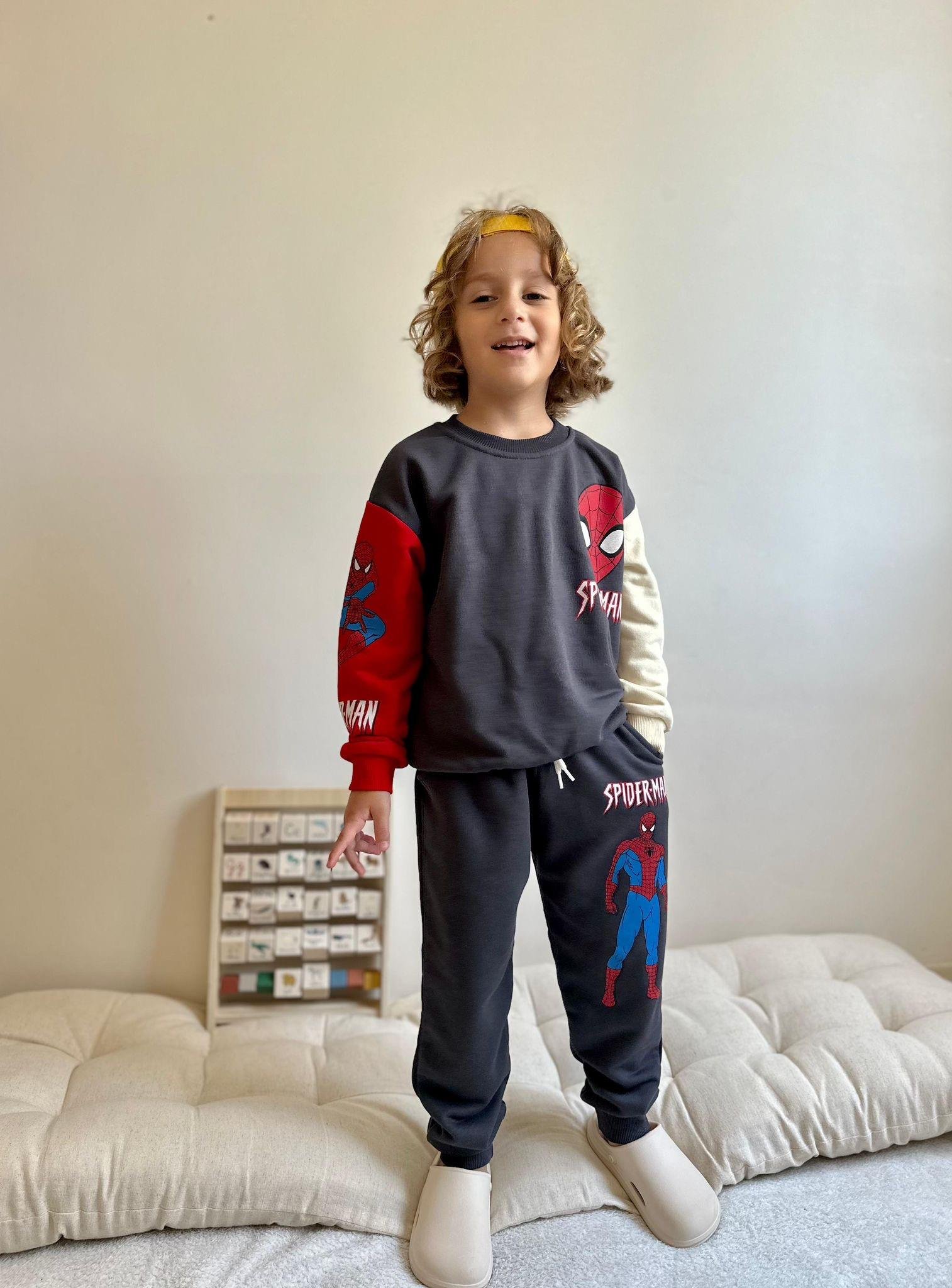 8802 Kids Spider-Man Baskılı Takı  3-4/9-10 Yaş
