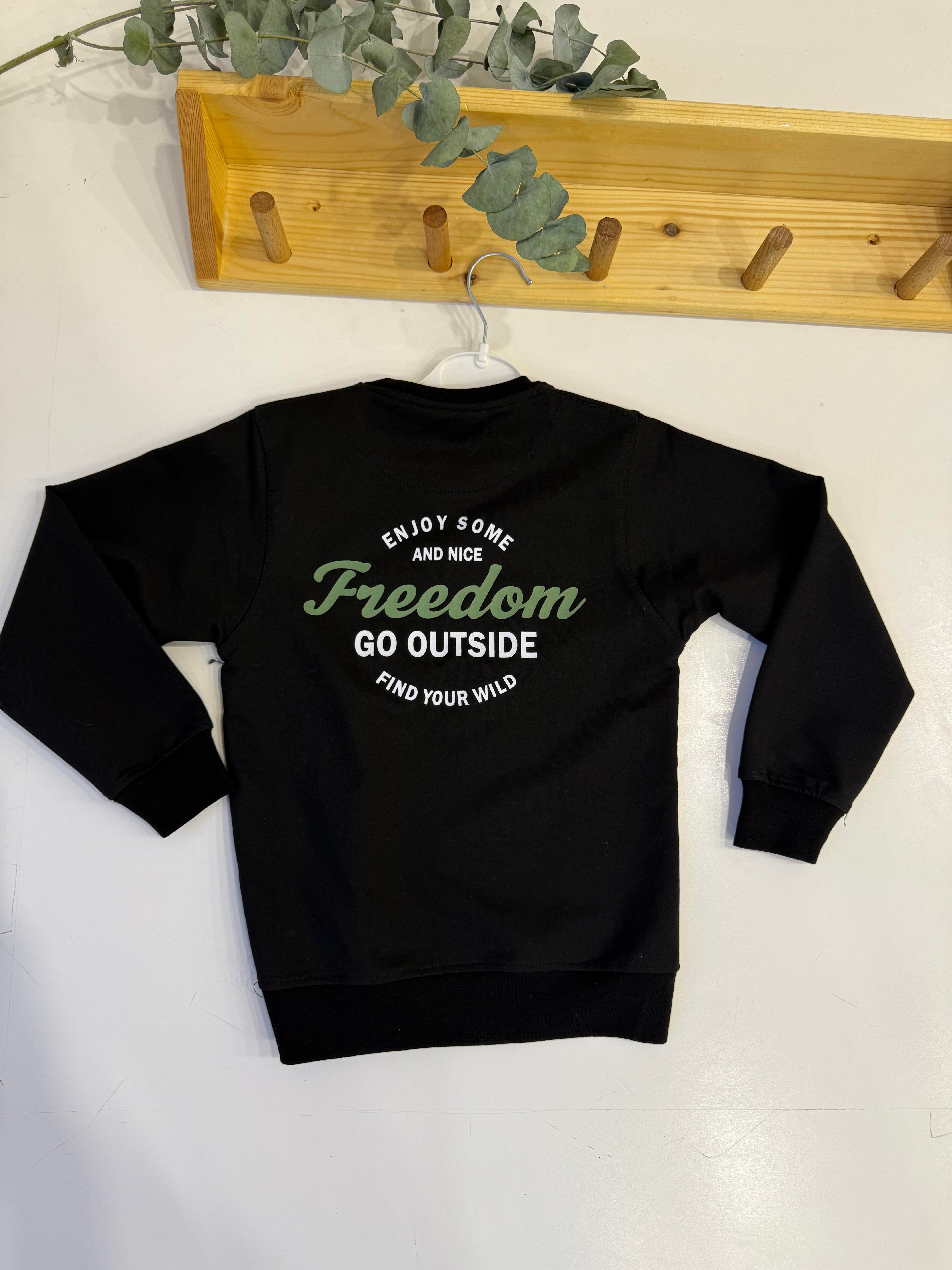 8810 Kids Enjoy Some Baskılı Sweatshirt 5-8 Yaş