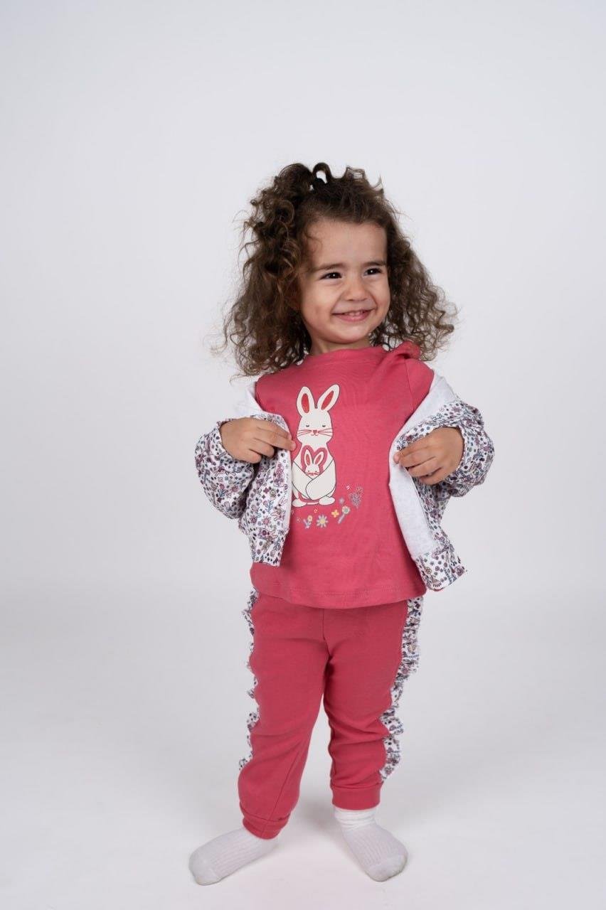 8848 Kids Tavşan Baskılı Takım 6-9/18-24 Ay