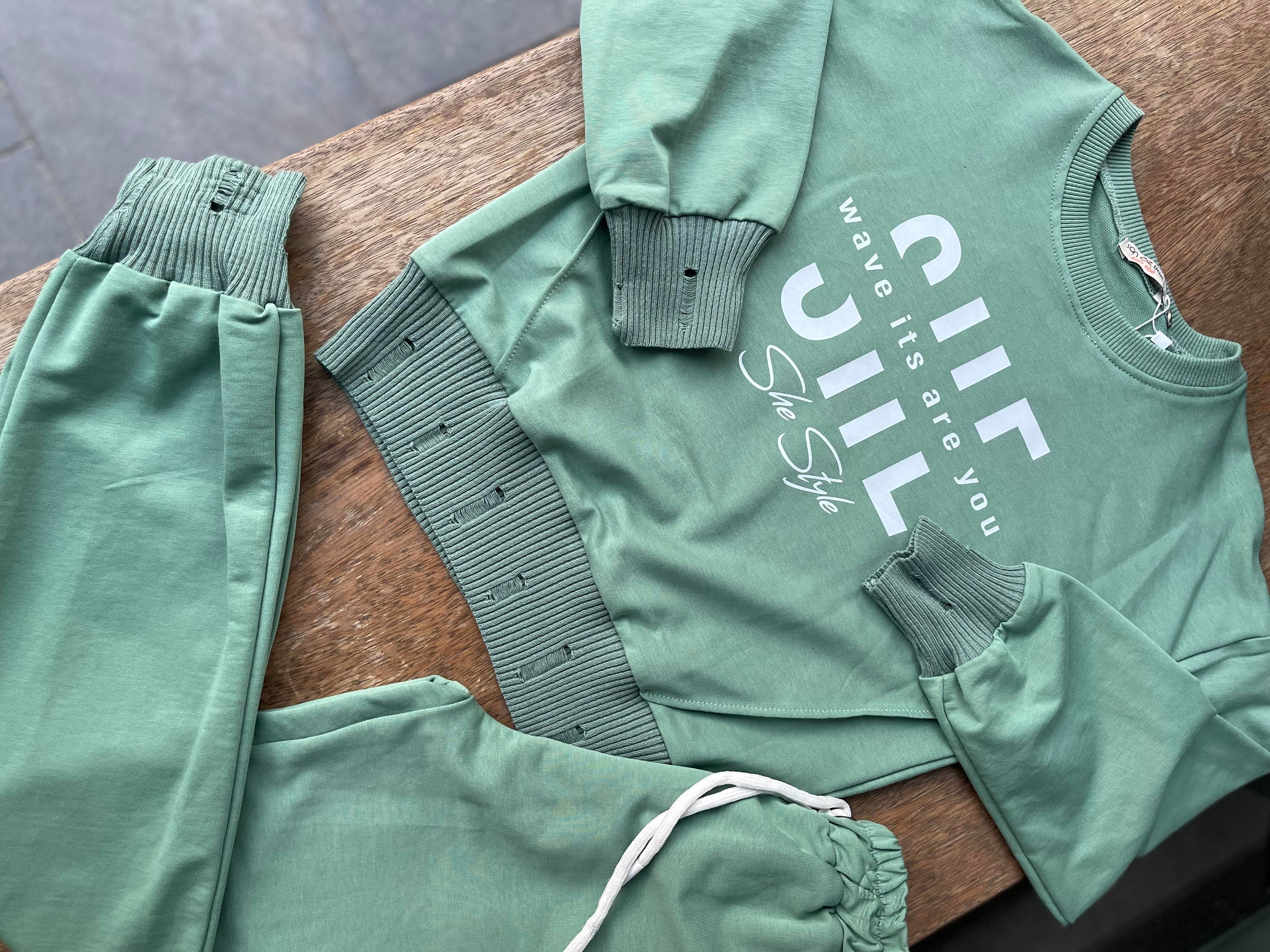 8853 Kids She Style Baskılı Takım 10-11/13-14 Yaş